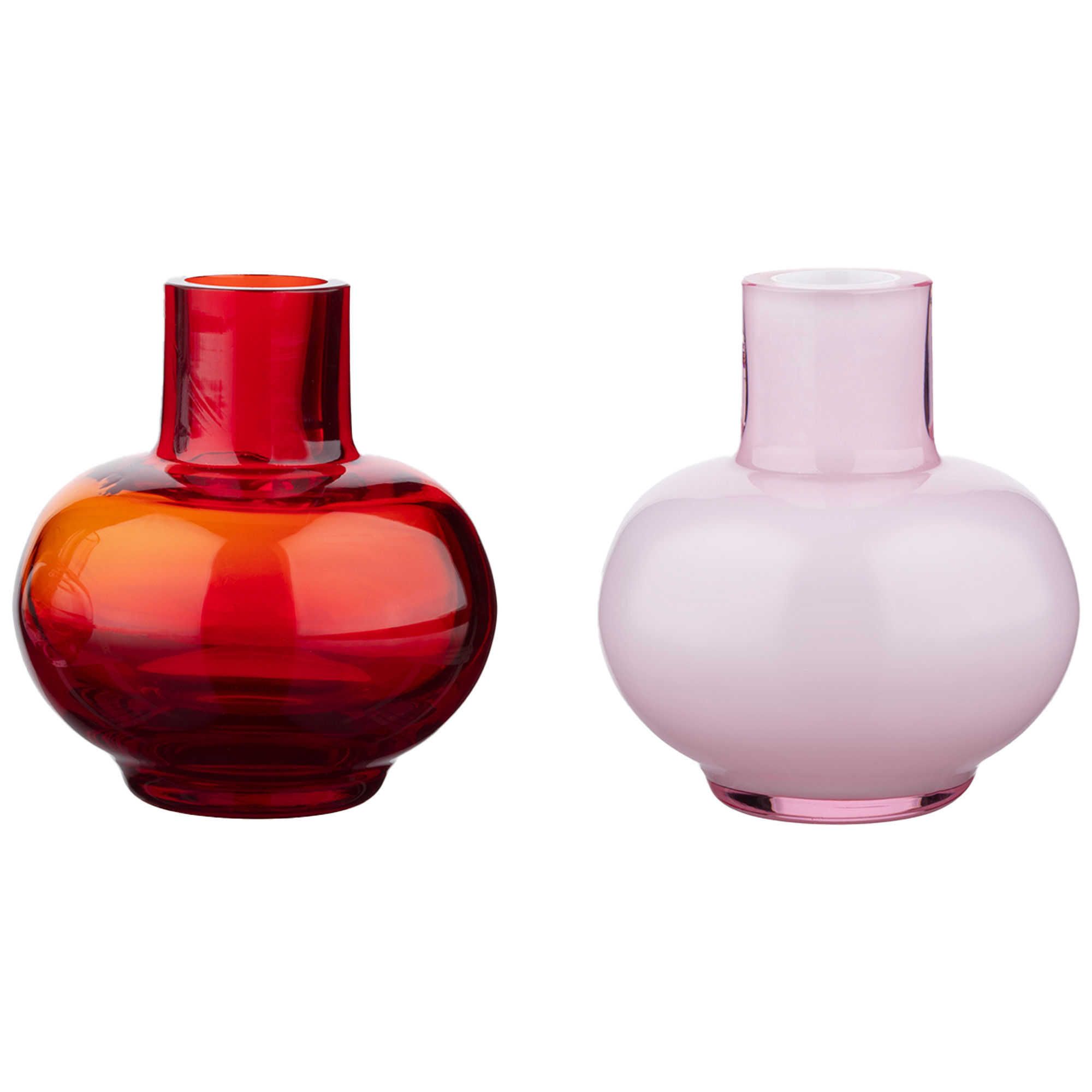 Marimekko Minivaser  Rubinrød Rosa    Stk