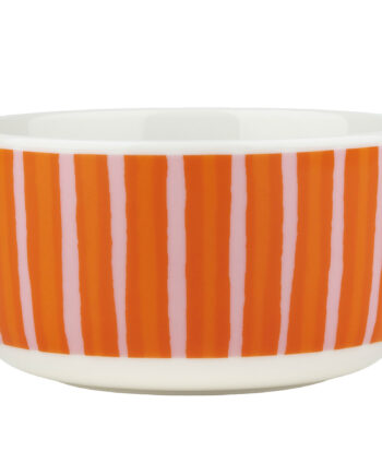 Marimekko Piccolo Skål   Dl  Hvid Rosa Orange