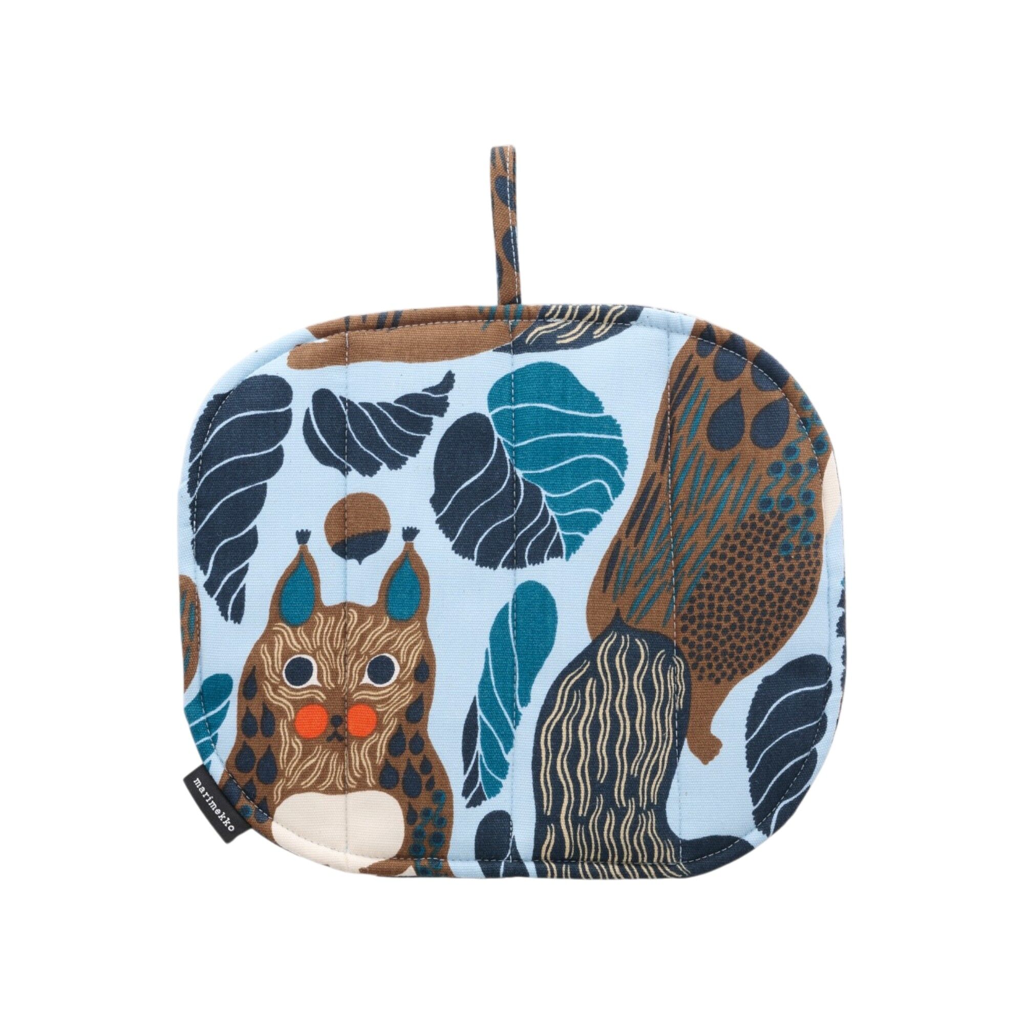 Marimekko Pieni Kurre Grydelap 25    22 Cm  Lyseblå Flerfarvet