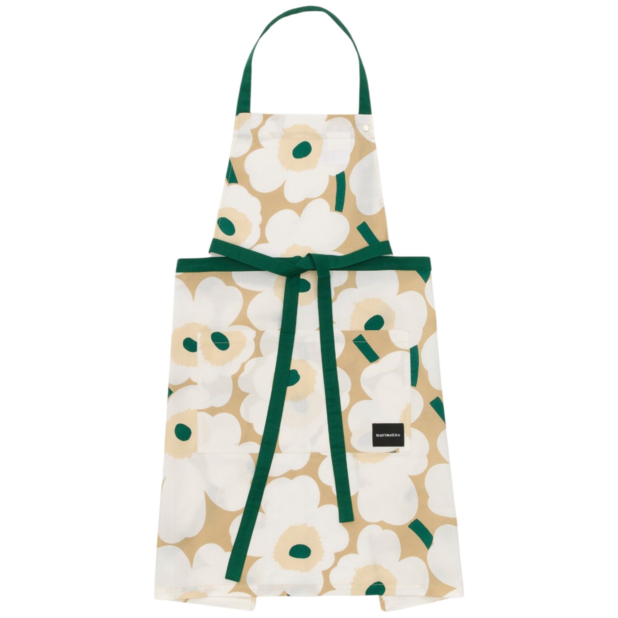 Marimekko Pieni Unikko Forklæde 85    84 Cm  Sand Hvid Hø Smaragd