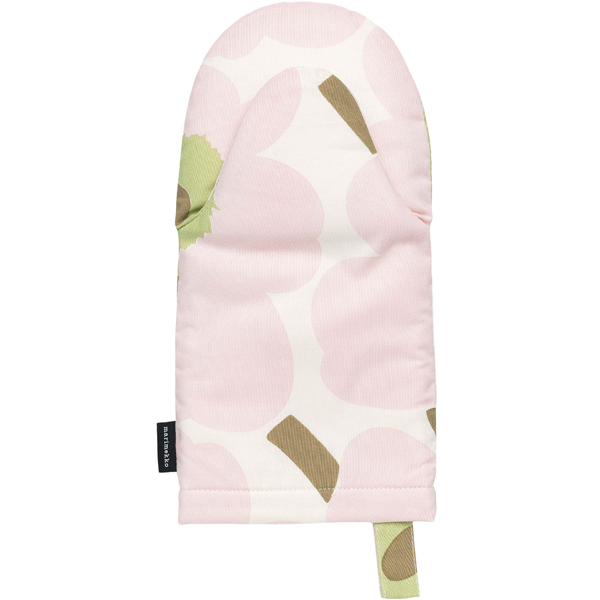 Marimekko Pieni Unikko Ovnhandske  Hvid Rosa