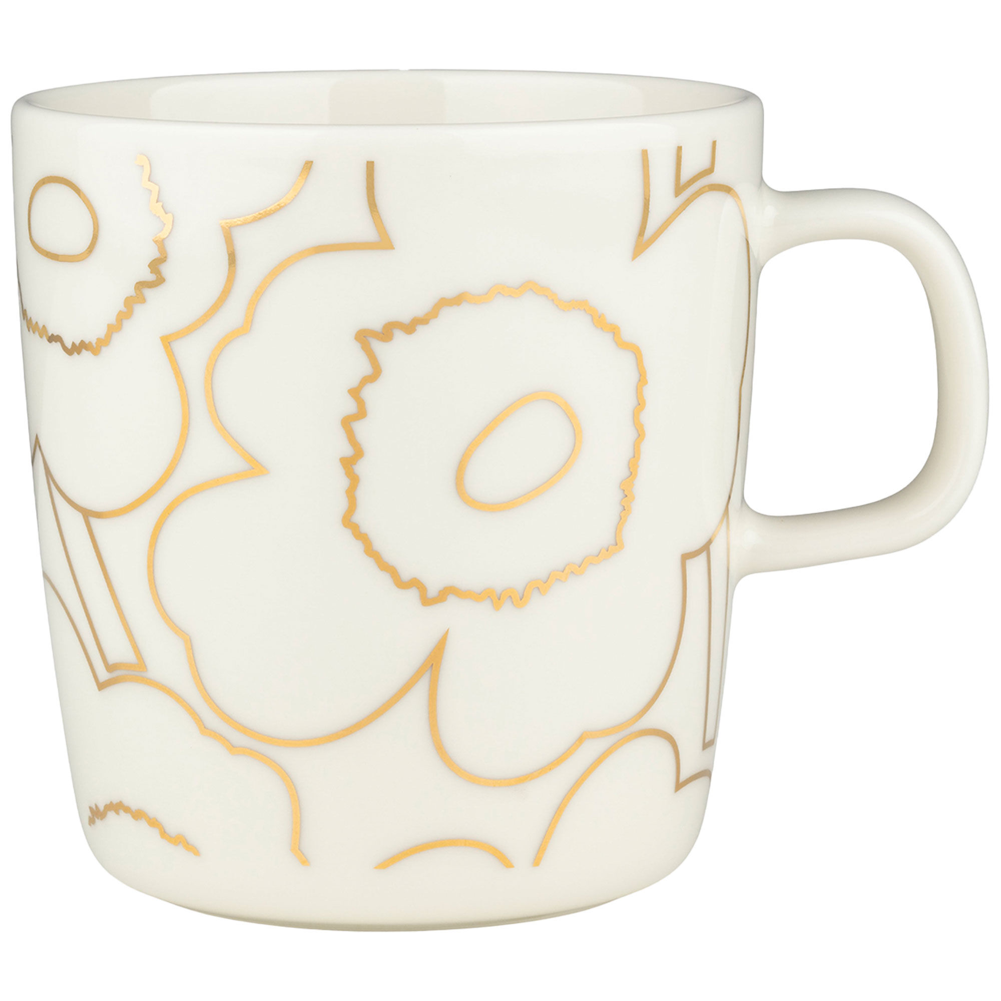Marimekko Piirto Unikko Kop 25 Cl  Hvid Guld