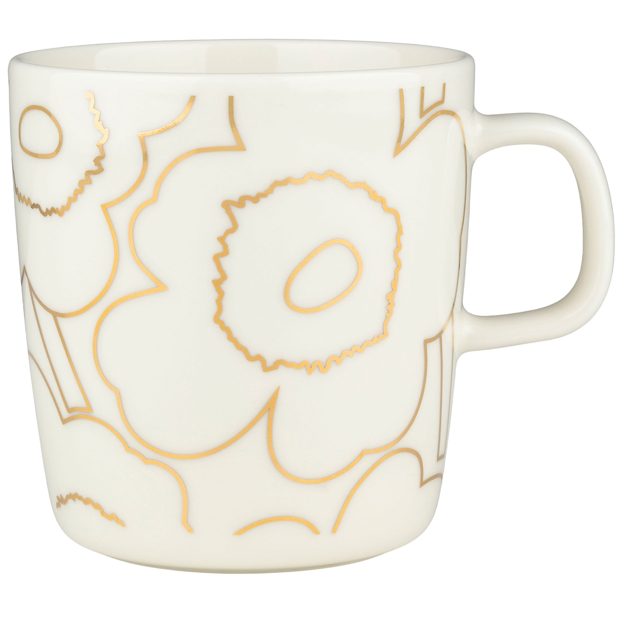 Marimekko Piirto Unikko Kop   Dl  Hvid Guld