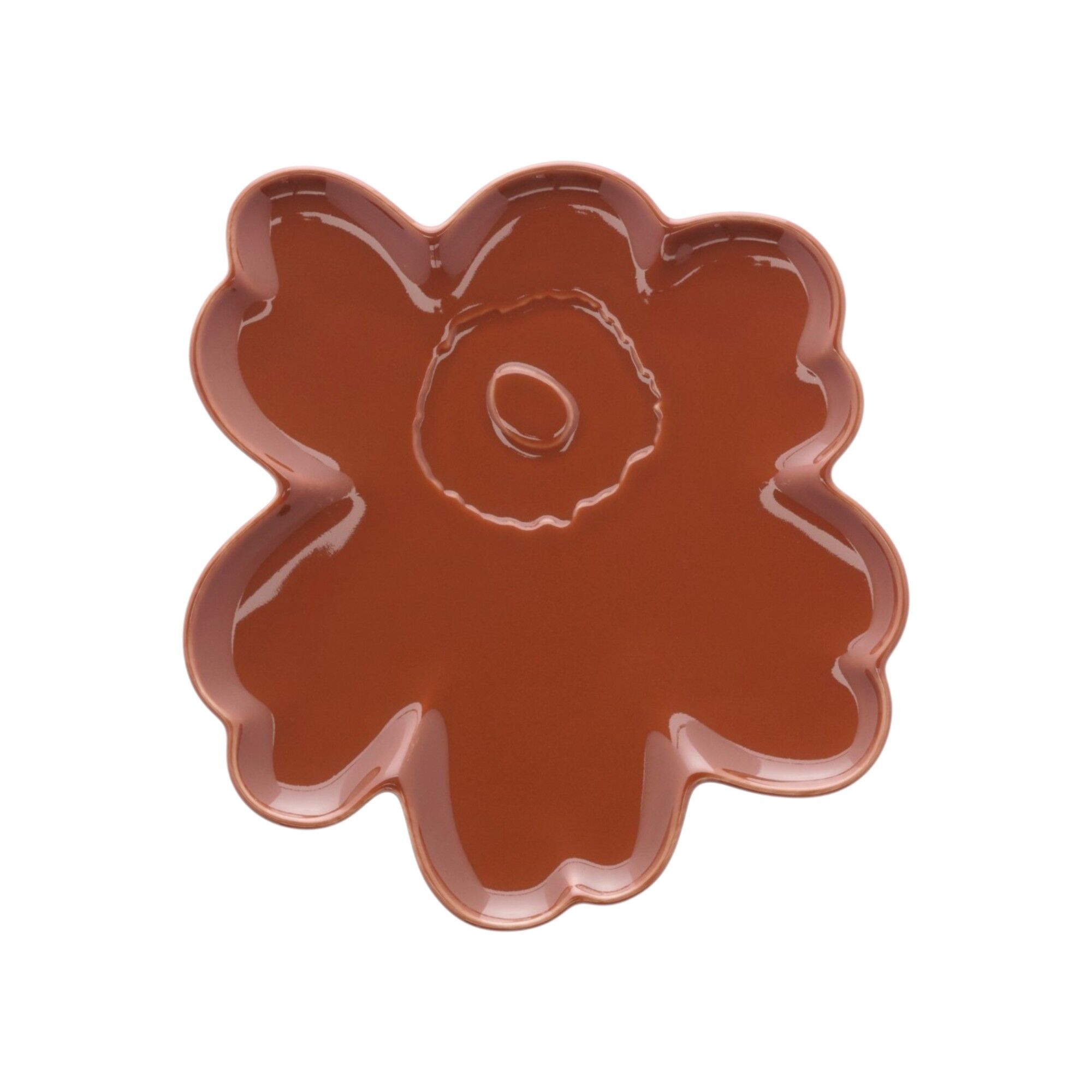 Marimekko Unikko Assiet 20 Cm  Kastanjebrun