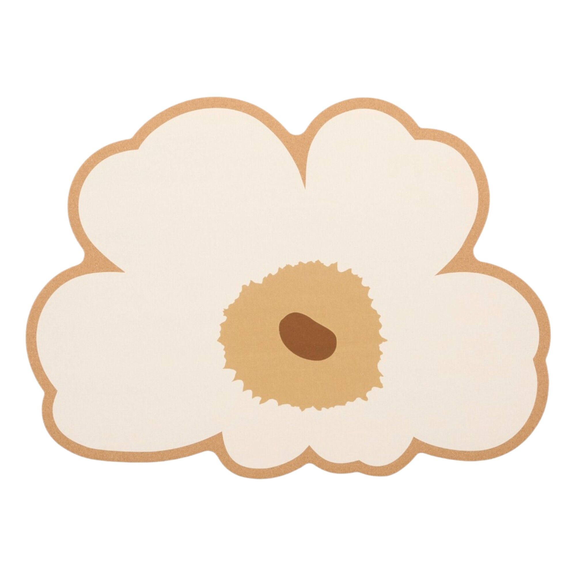 Marimekko Unikko Bordunderlag 45 Cm  Kork Brun