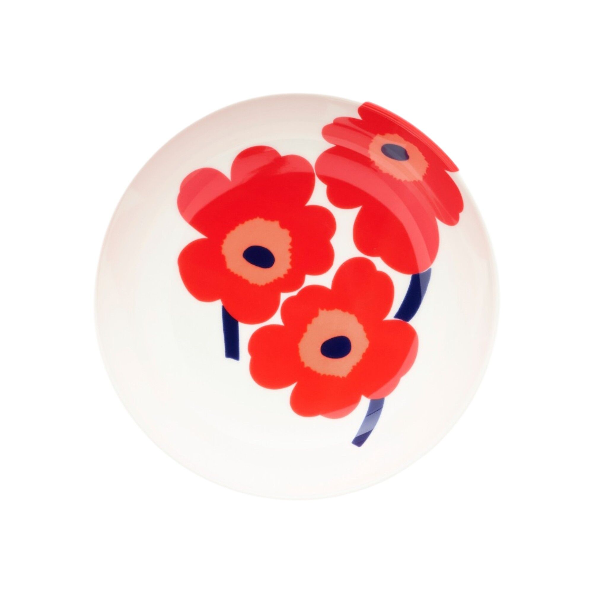 Marimekko Unikko Skål 16 Cm  Hvid Rød Blå