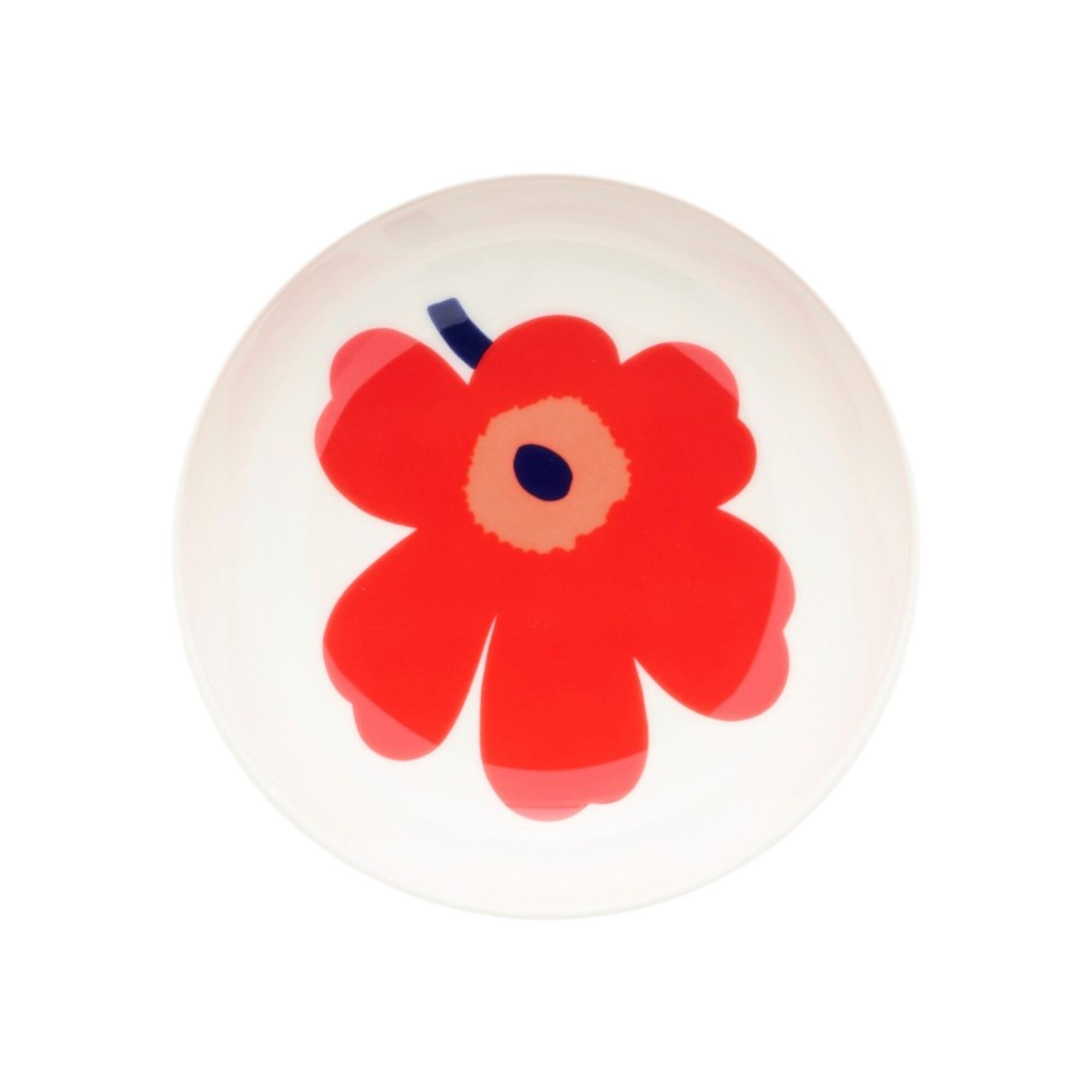 Marimekko Unikko Skål 13 Cm  Hvid Rød Blå