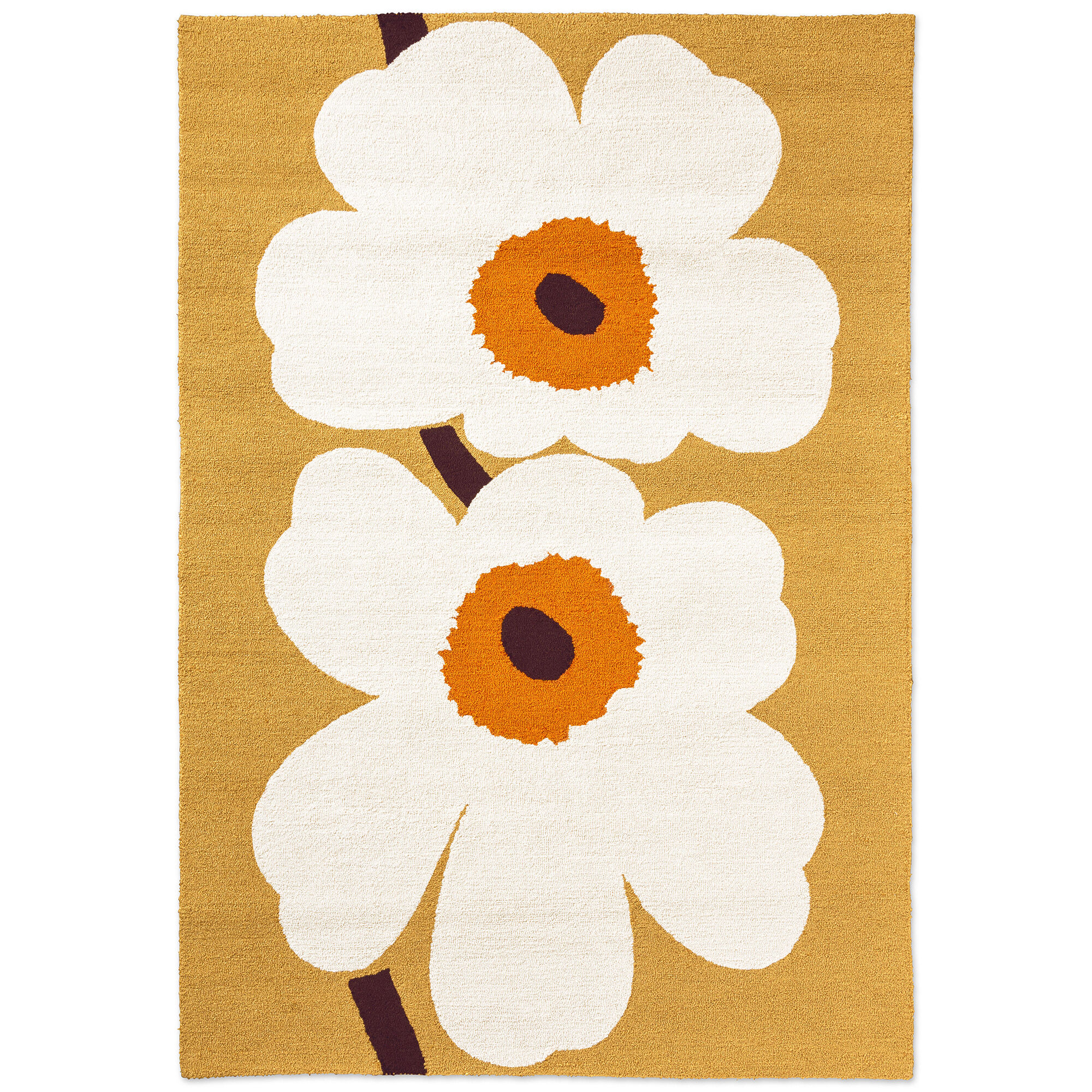 Marimekko Unikko 60-års Udendørsmåtte 140   200 Cm  Orange