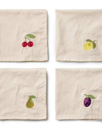 Midnatt Midnats Tutti Frutti Servietter 40x40 Cm  Beige    Stk