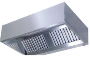 1100mm Emhætte   Rustfri Stål  Med Motor Dim :   1600     1100     450 Mm