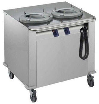 Mobil Tallerken Og Kurvedispenser Med Varme 2xø-310mm