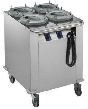 Mobil Tallerken Og Kurvedispenser Med Varme 4xø-255mm