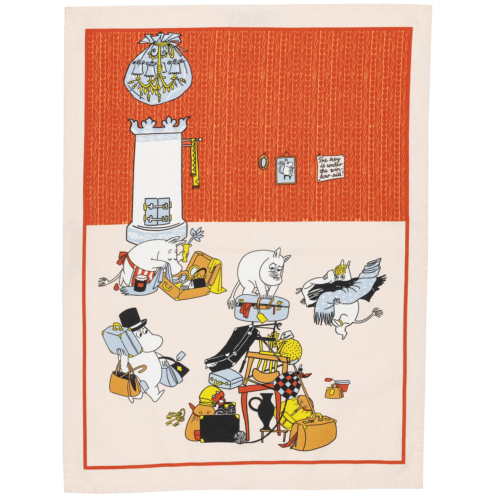 Moomin Arabia Arabia Mumin Klar Til Ferie Viskestykke 50   70 Cm