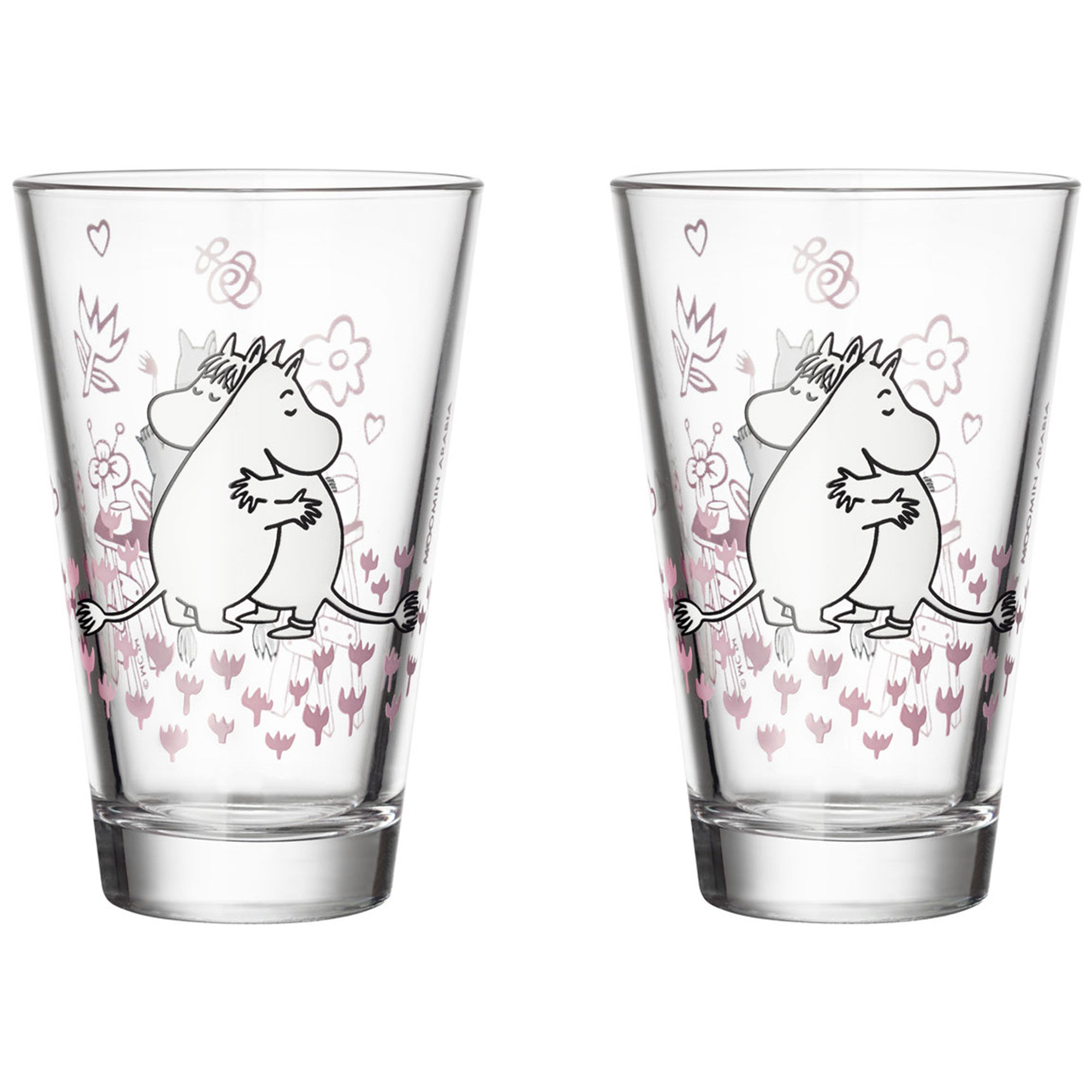 Moomin Arabia Kærlighed Glas    Stk