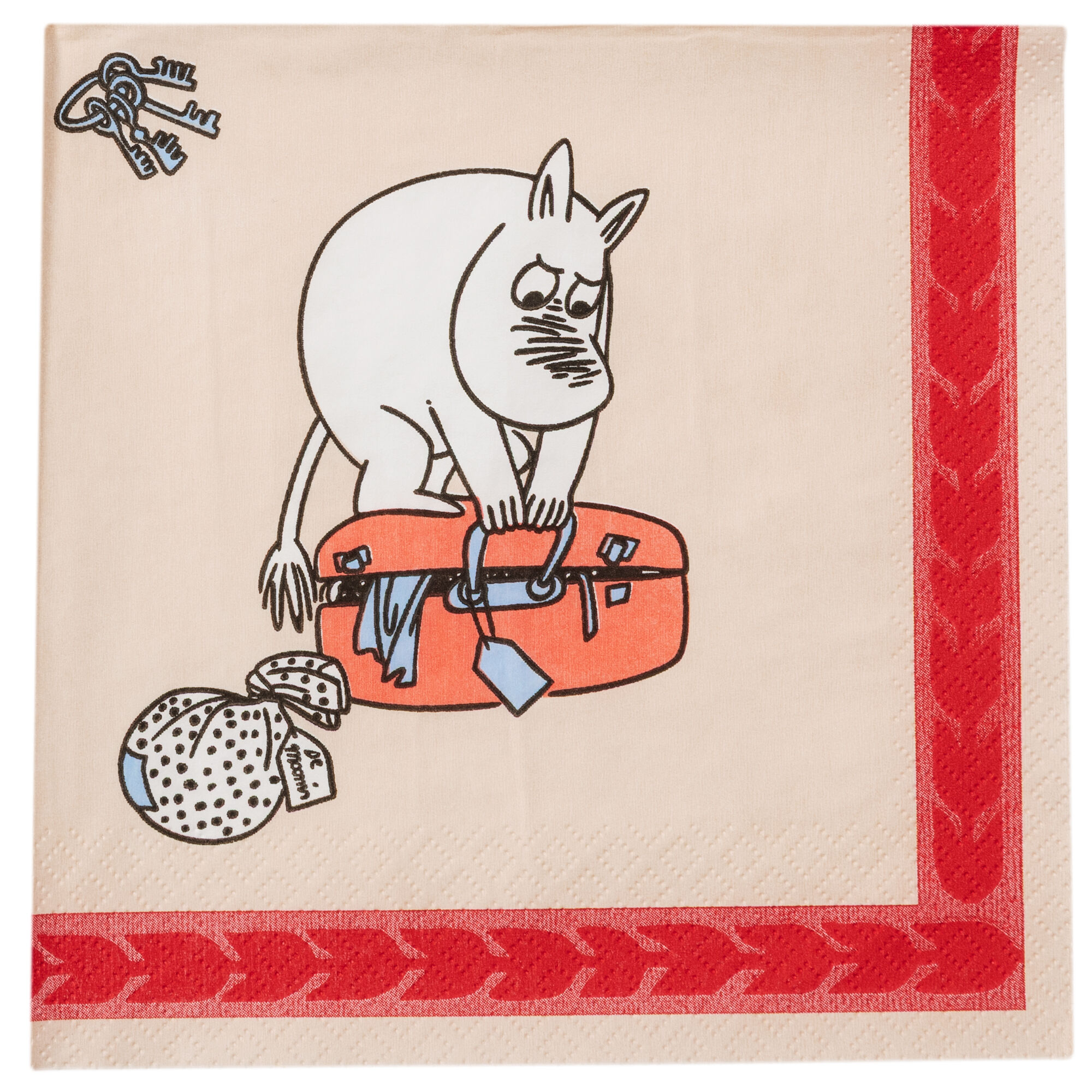 Moomin Arabia Klar Til Ferie Papirserviet 33 Cm