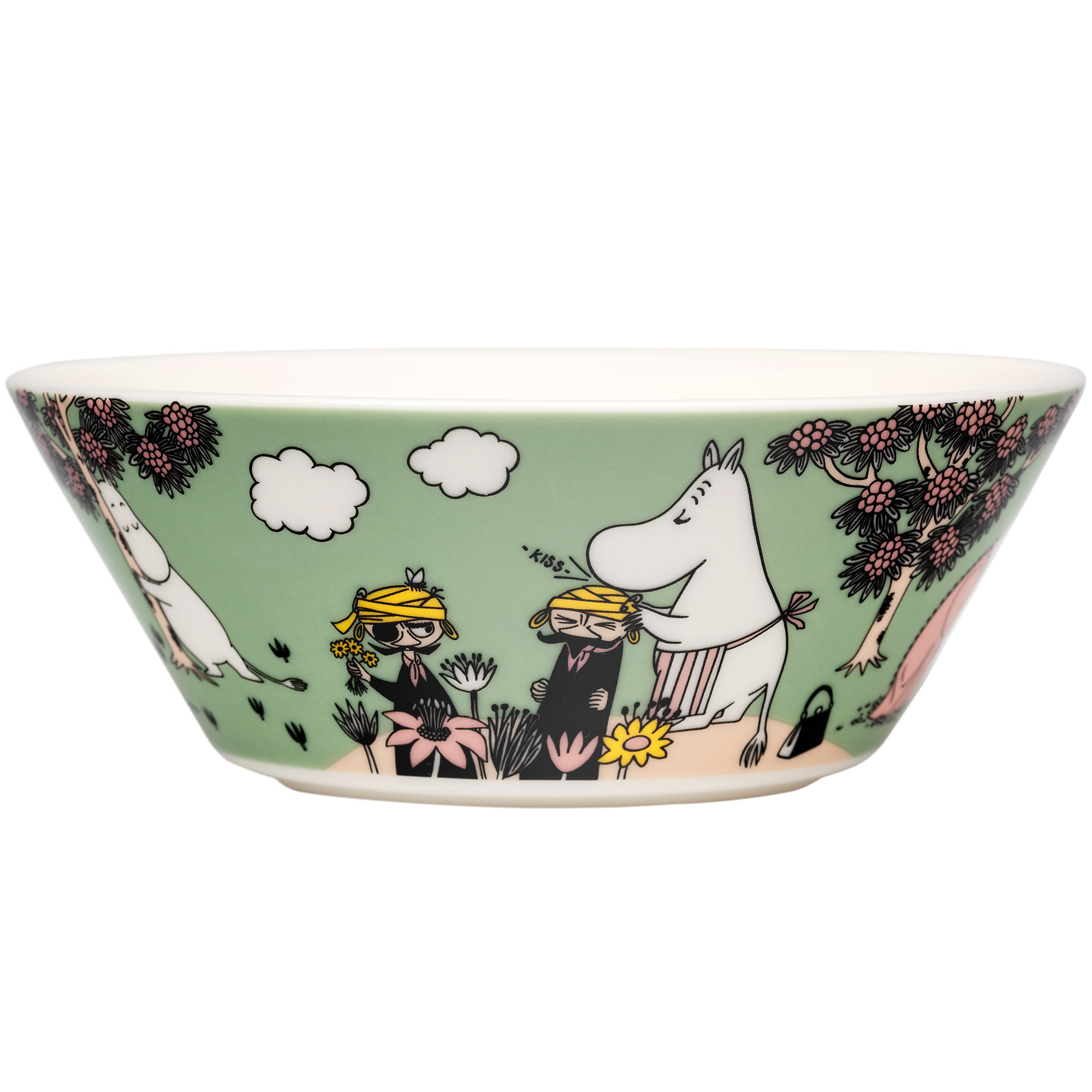 Moomin Arabia Omtanke Skål ø15 Cm  Grøn