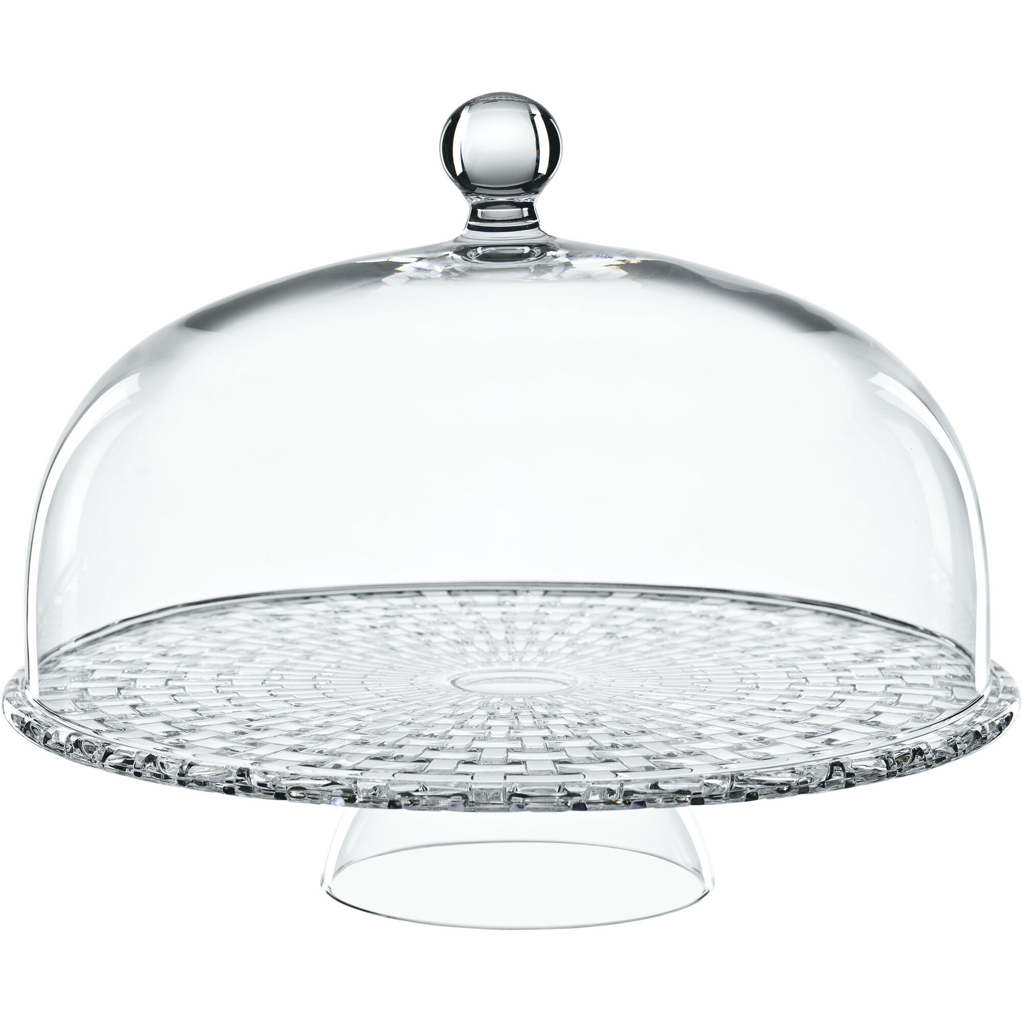 Nachtmann Bossa Nova Footed Cake Plate With Dome