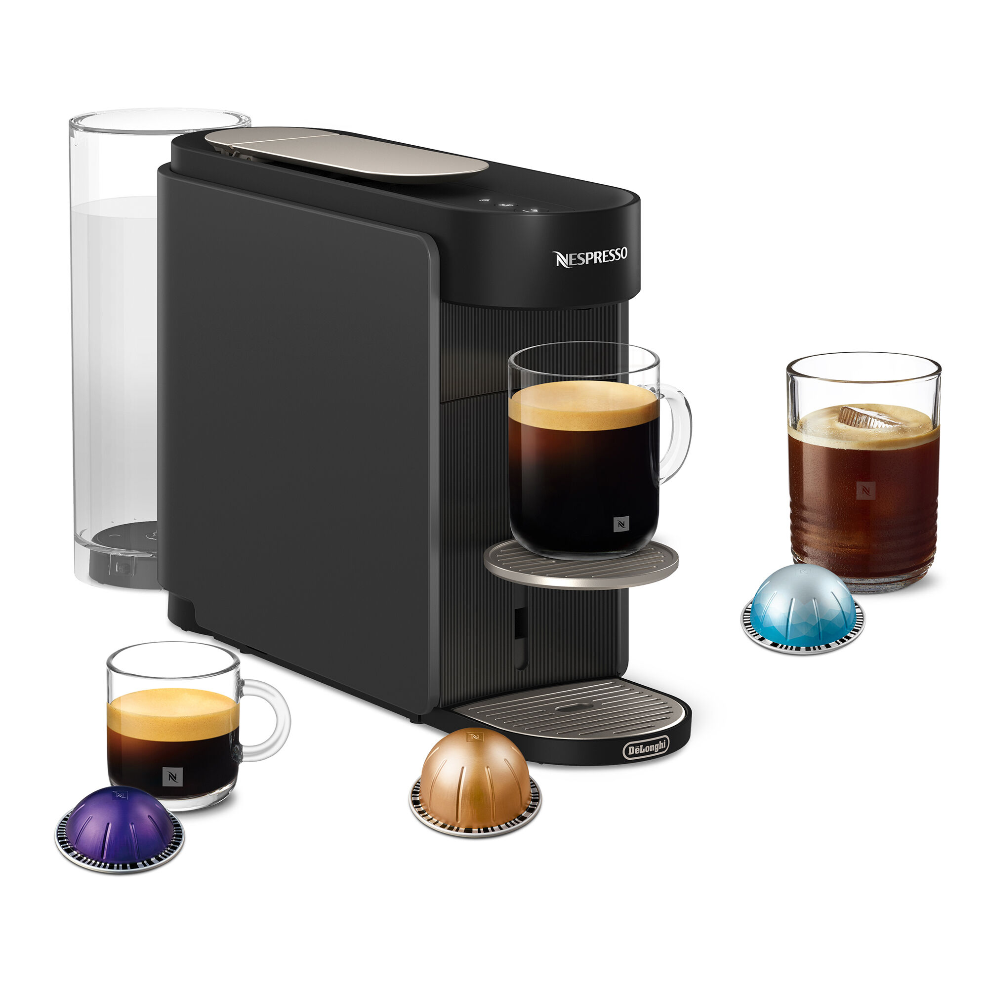 Nespresso Env200 Gy Vertuo Up Kapselmaskine  Grå