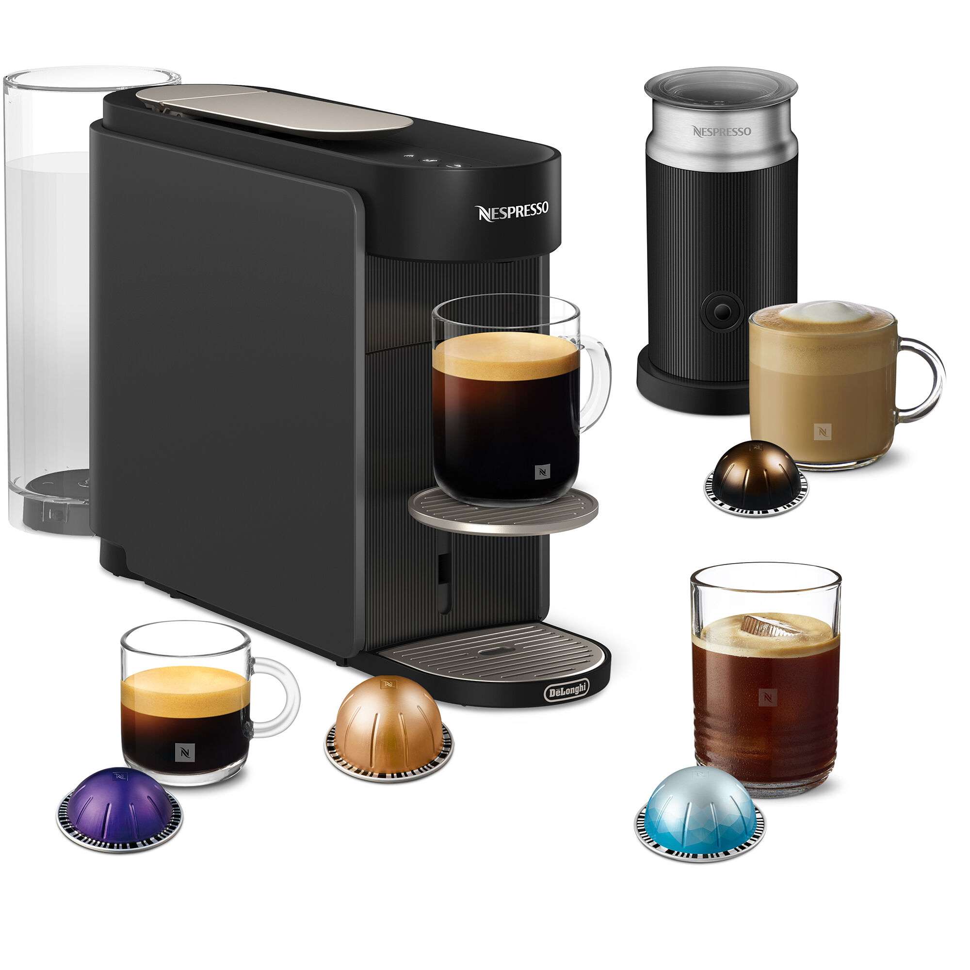 Nespresso Env200 Gyae Vertuo Up Kapselmaskine  Grå