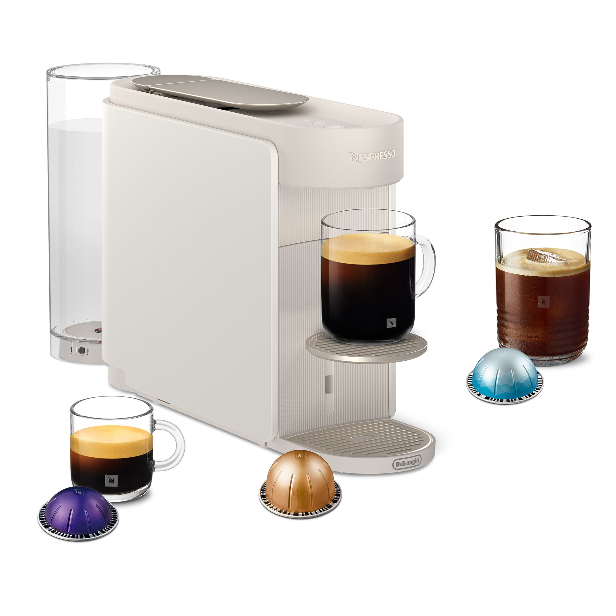 Nespresso Env200   Vertuo Up Kapselmaskine  Hvid