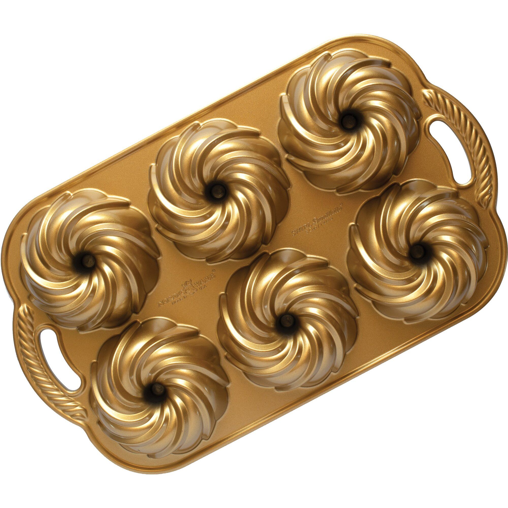 Nordic Ware Swirl Bundtlette Kageform     Liter