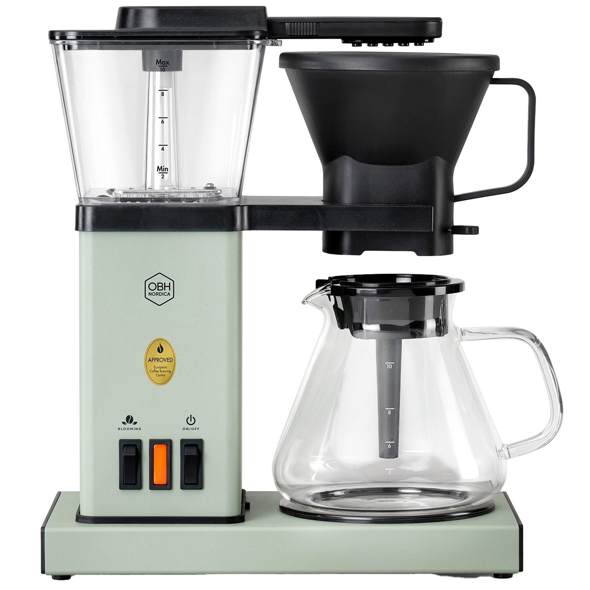Obh Nordica Blooming Prime Kaffemaskine   25 Liter  Misty Green