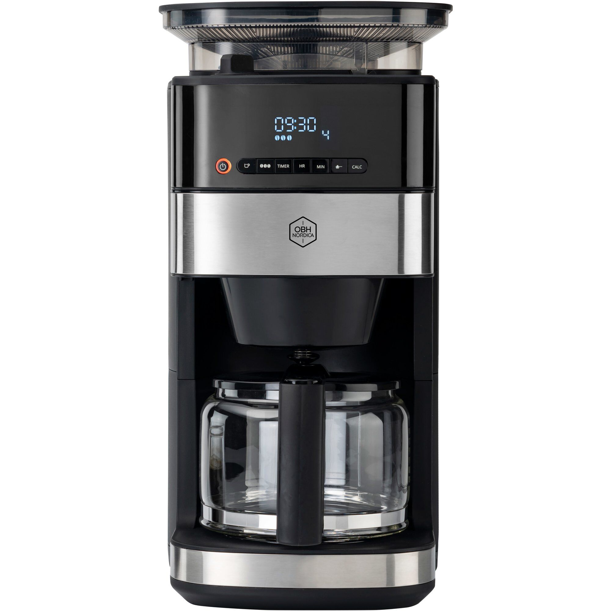 Obh Nordica Grind Aroma Kaffemaskine    25 Liter  Sort