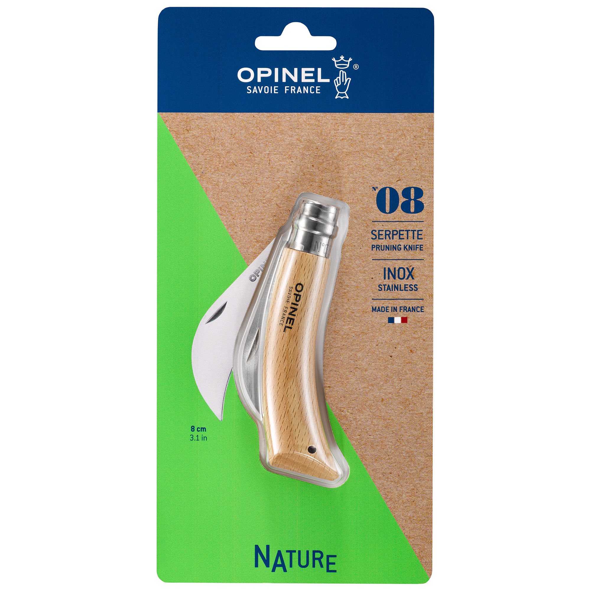Opinel Nature N08 Beskæringskniv