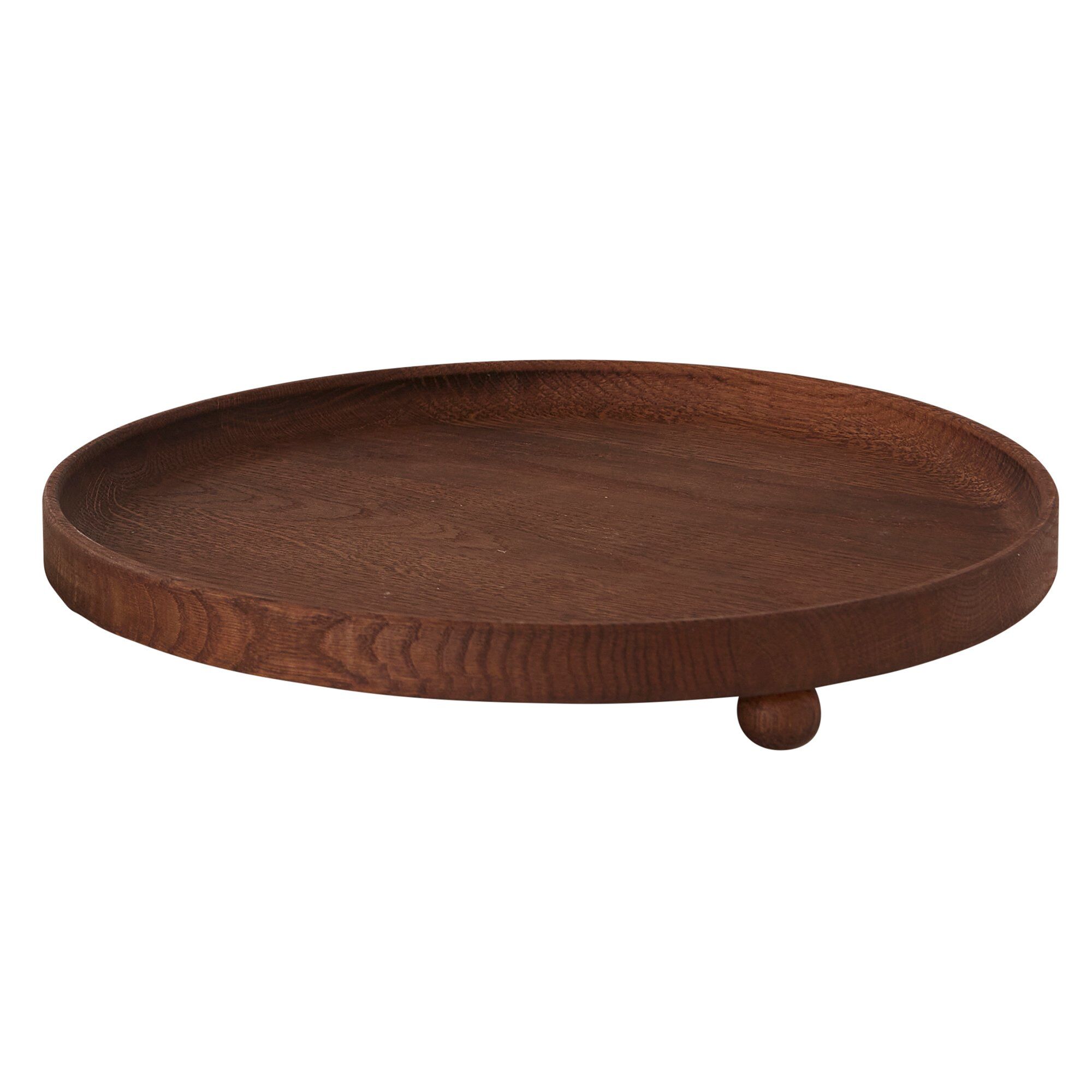 Oyoy Living Design Inka Rund Træbakke 30 Cm  Dark