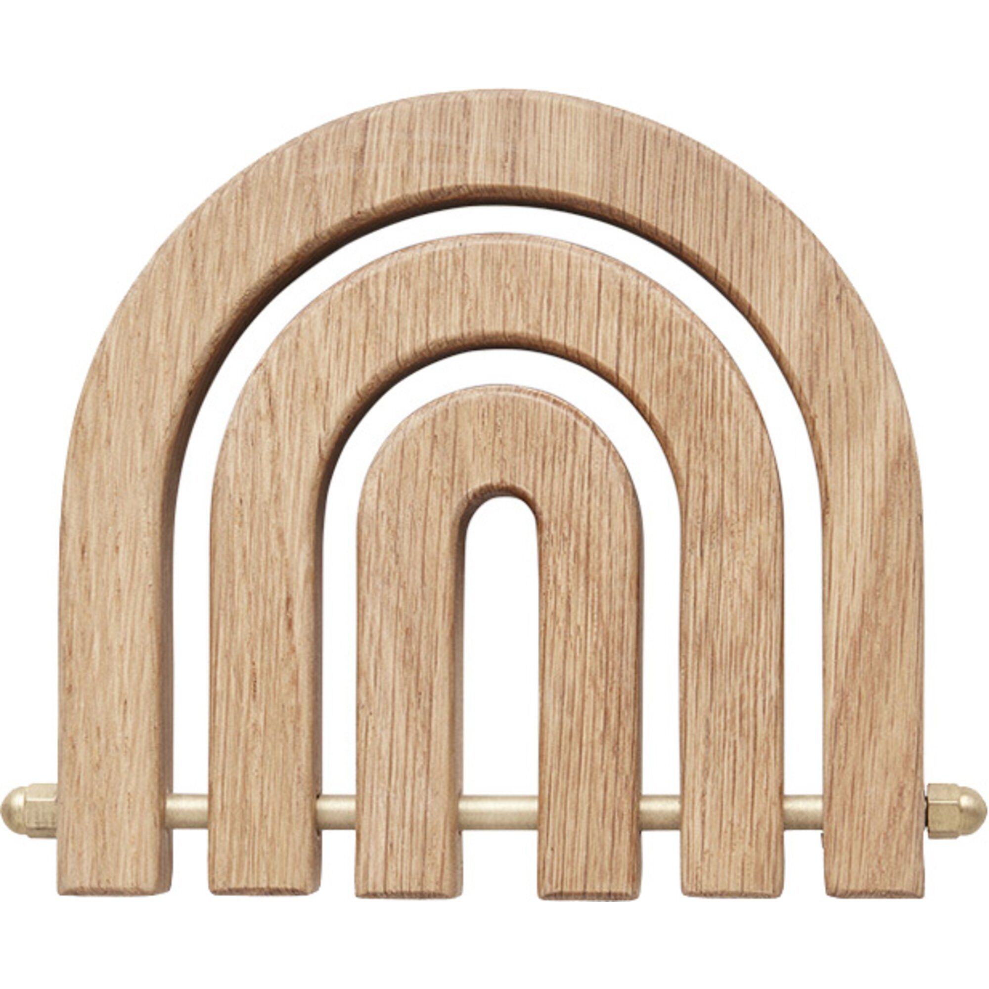 Oyoy Living Design Regnbue Bordskåner  Eg Og Messing