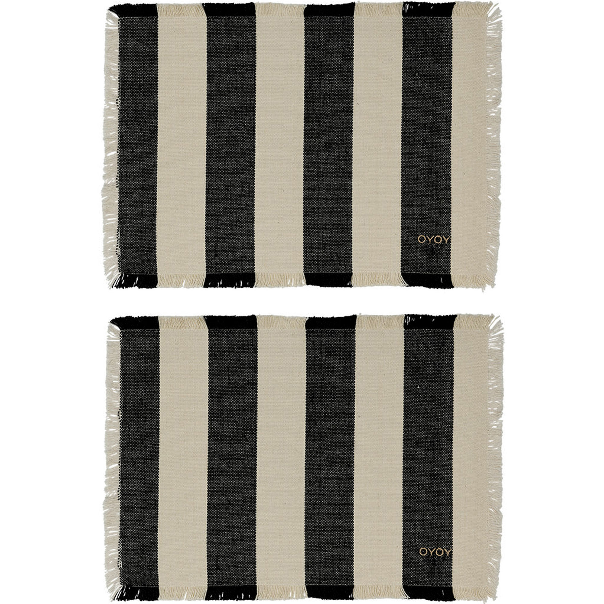 Oyoy Living Design Toppu Dækkeserviet  Sort    Stk