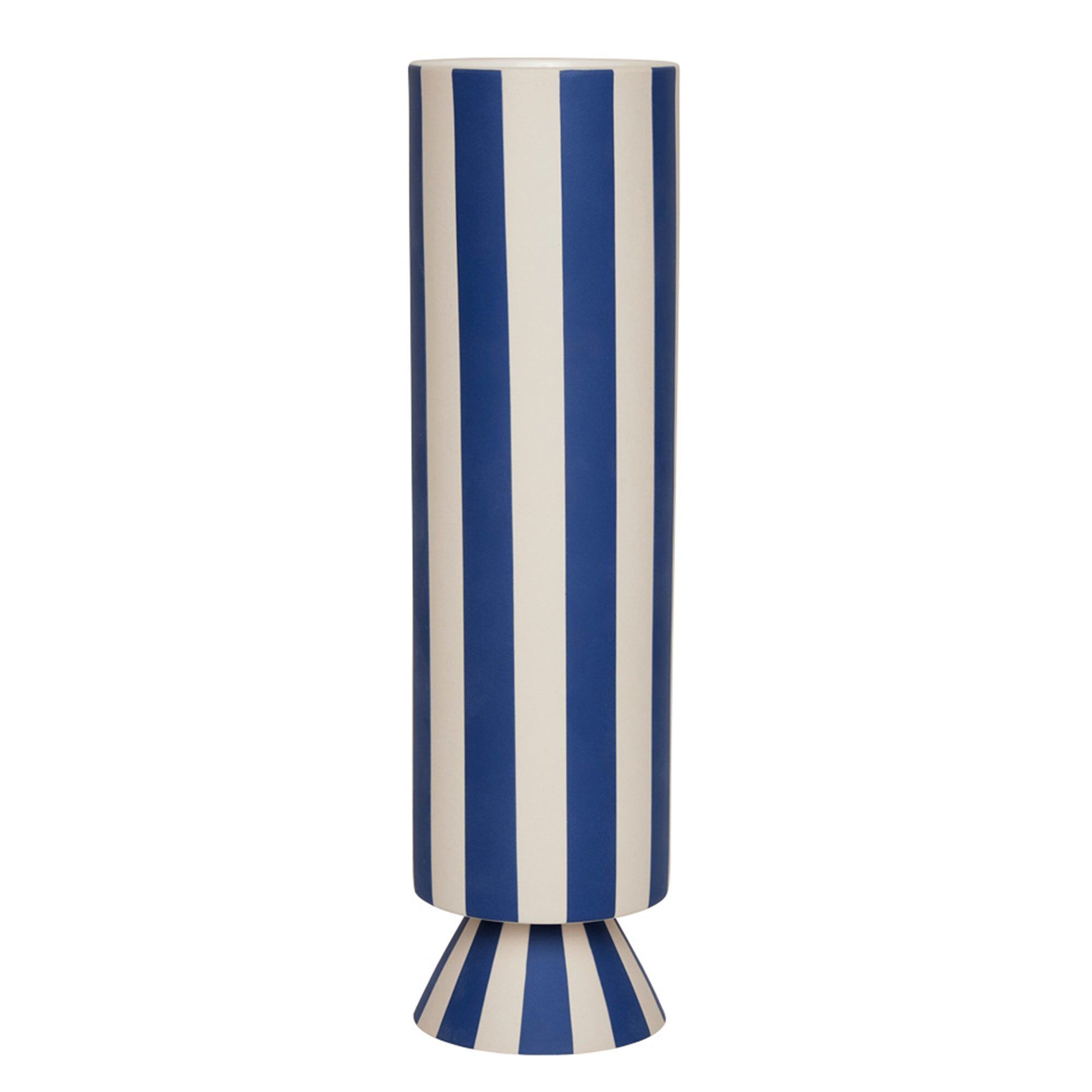 Oyoy Living Design Toppu Vase 31 Cm  Hvid Blå