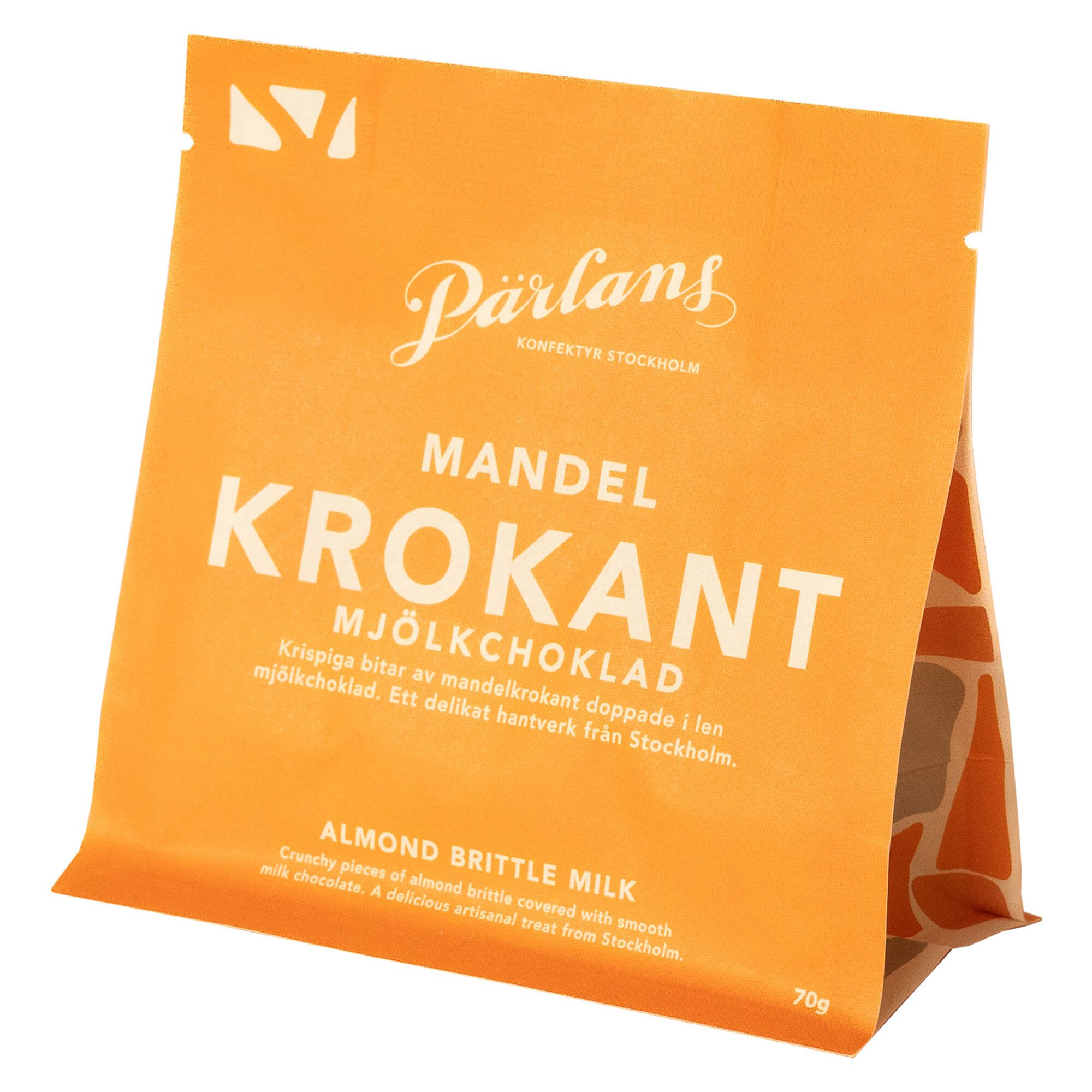Pärlans Konfektyr Mælkechokolade 70    Krokantmandler