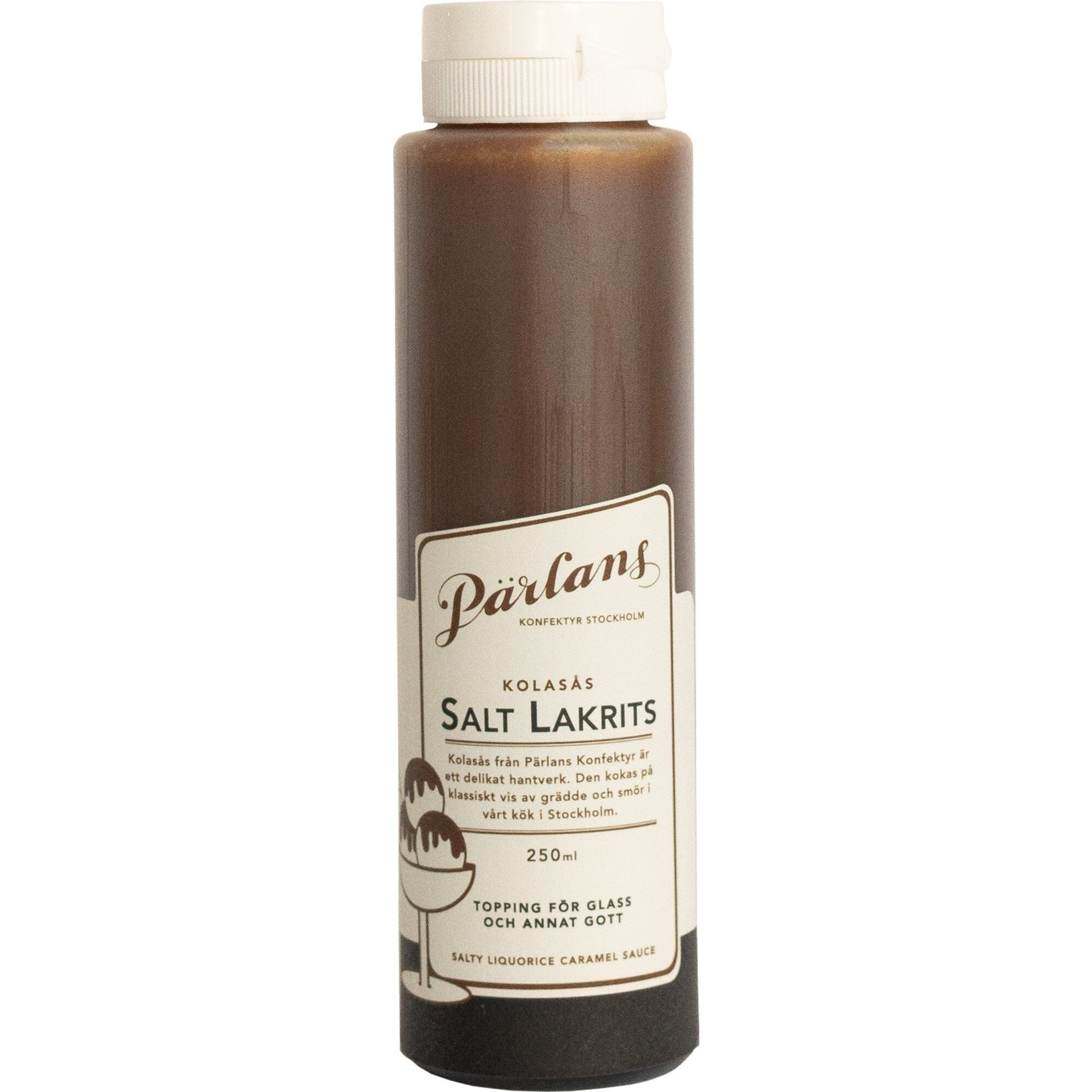 Pärlans Squeeze Karamelsauce  250 Ml  Saltlakrids
