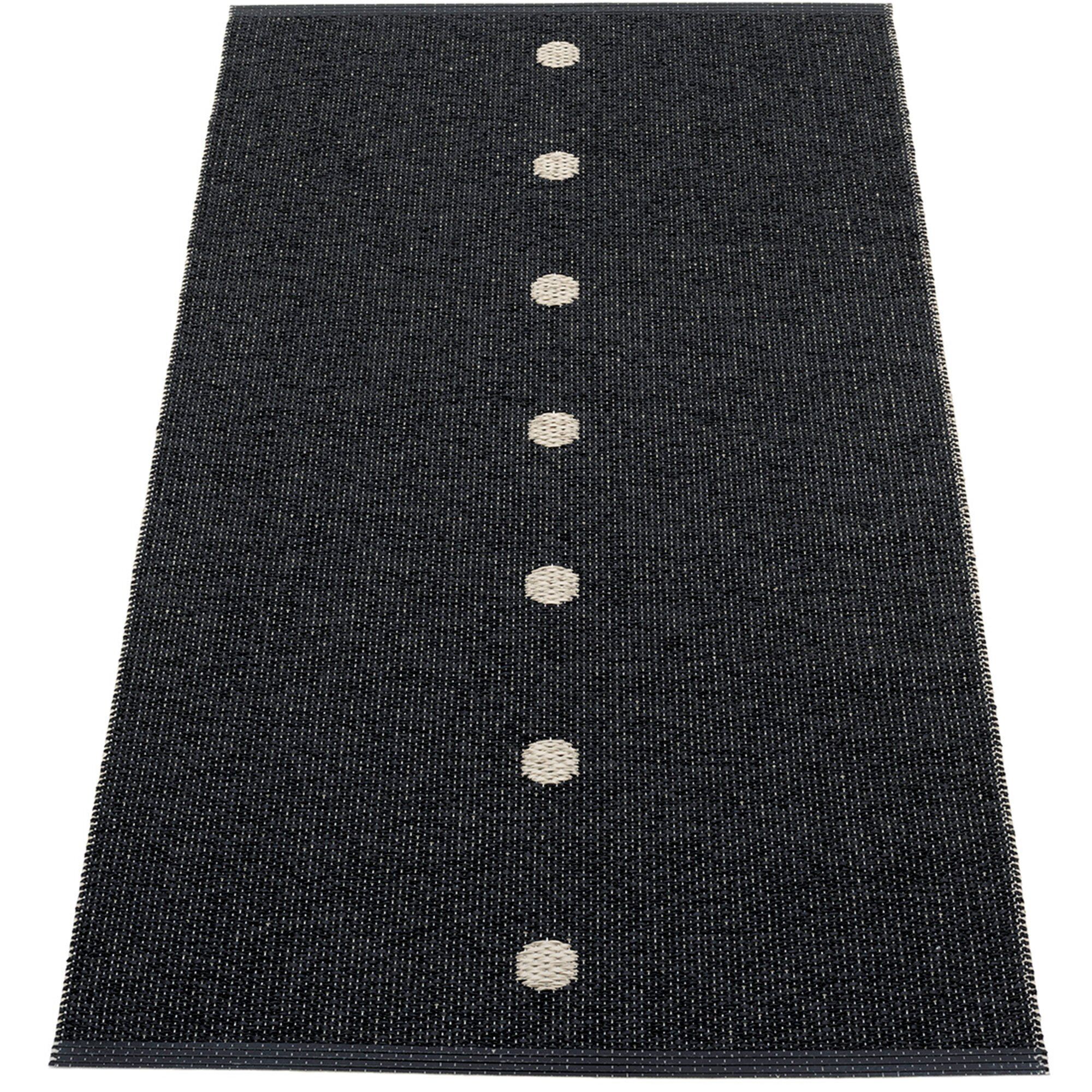 Pappelina Gulvtæppe Peg  70   140 Cm  Black Linen