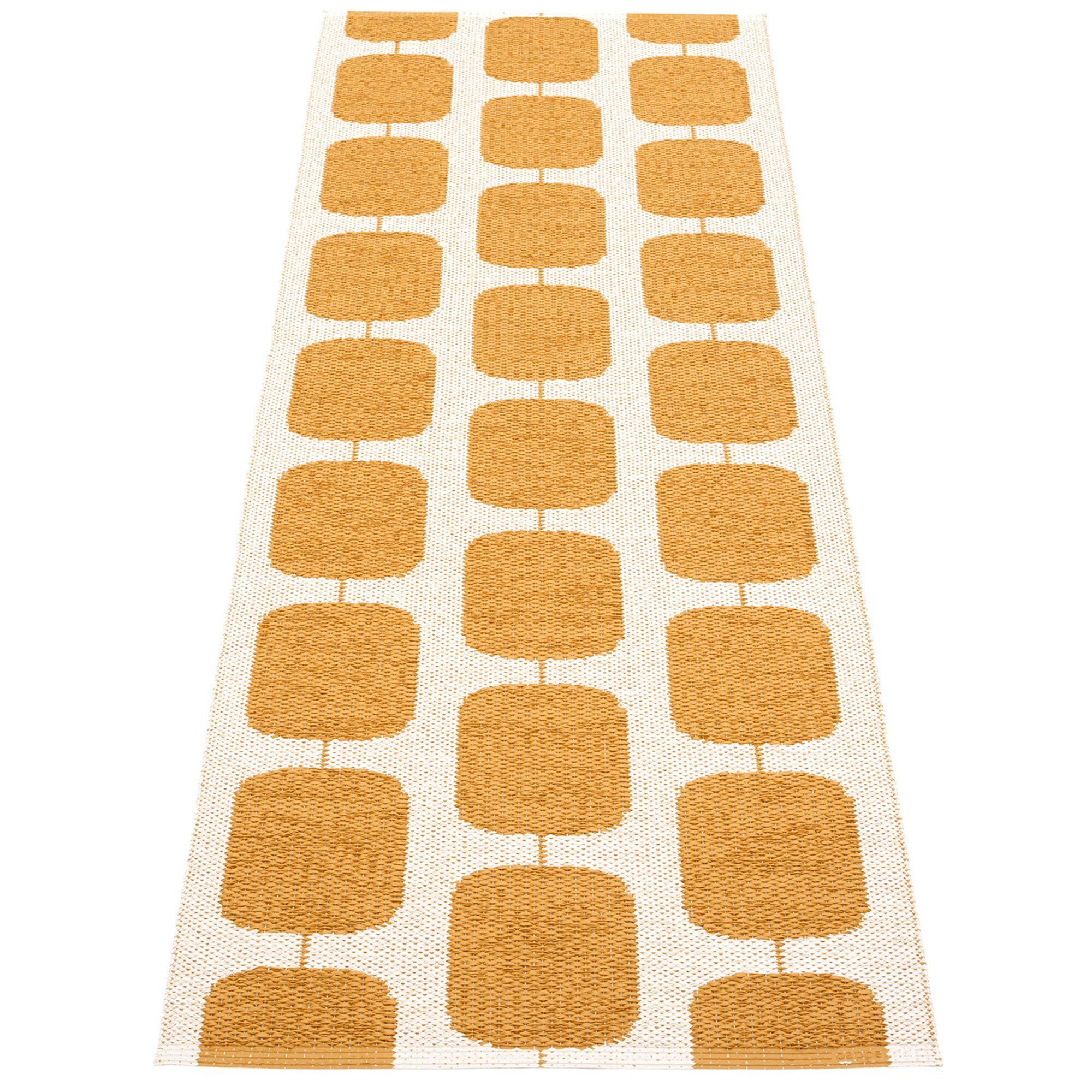 Pappelina Gulvtæppe Sten  70   200 Cm  Ochre Vanilla