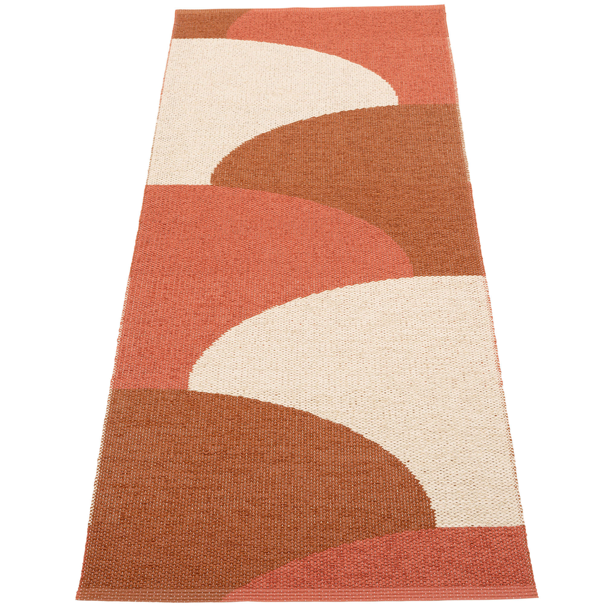 Pappelina Hill Tæppe 70x180 Cm  Brick Rust Cream
