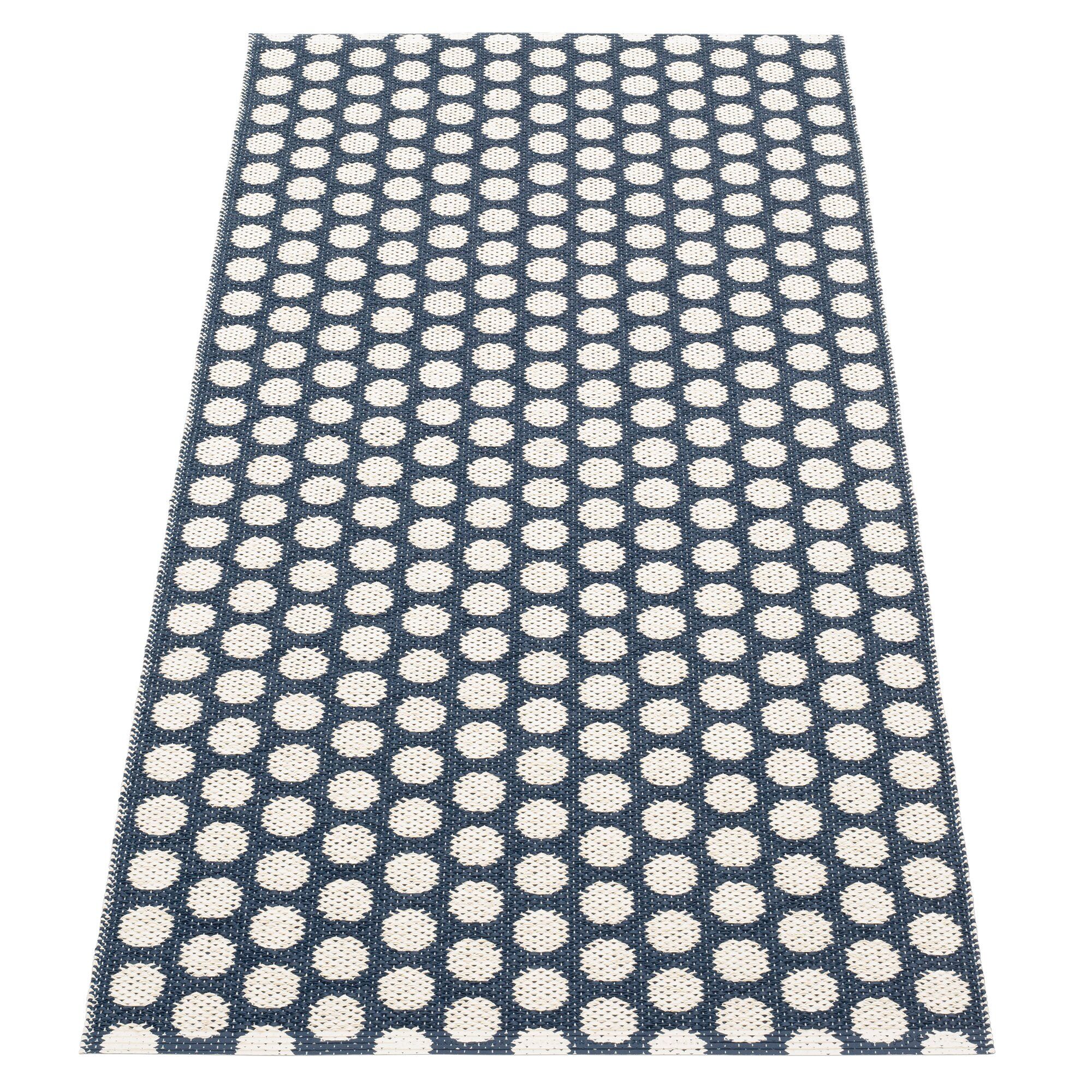 Pappelina Noa Gulvtæppe 70 Cm   150 Cm  Dark Blue Vanilla