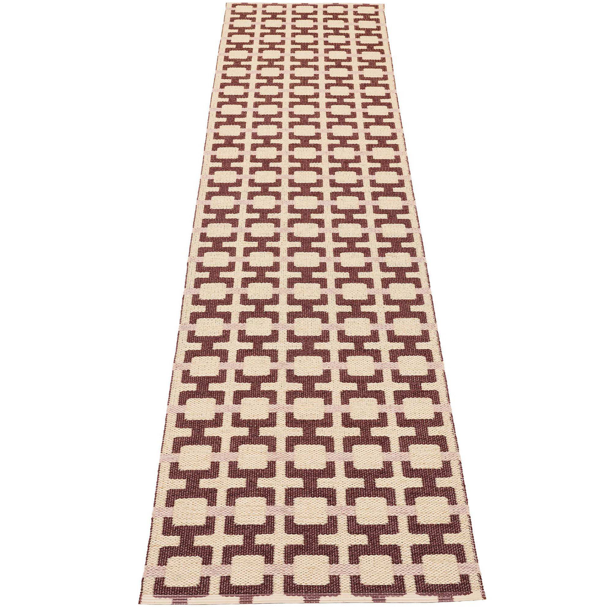 Pappelina Tom Gulvtæppe 300   70 Cm  Burgundy Cream Rose