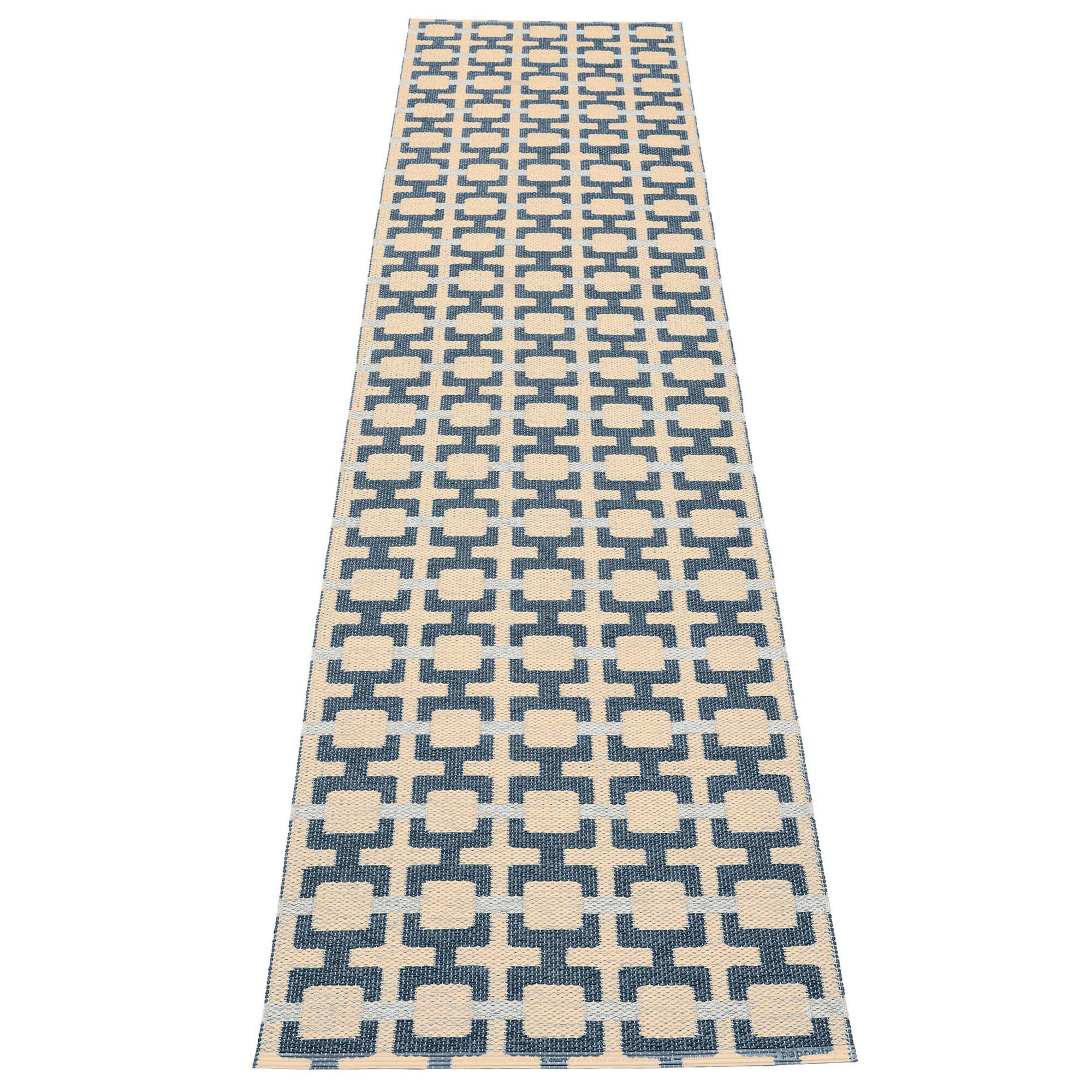 Pappelina Tom Gulvtæppe 120   70 Cm  Ocean Blue Cream Fog