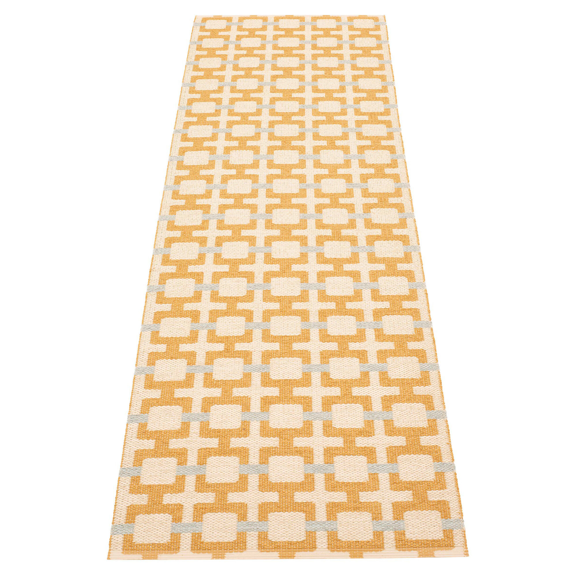 Pappelina Tom Gulvtæppe 240   70 Cm  Ochre Cream Sage