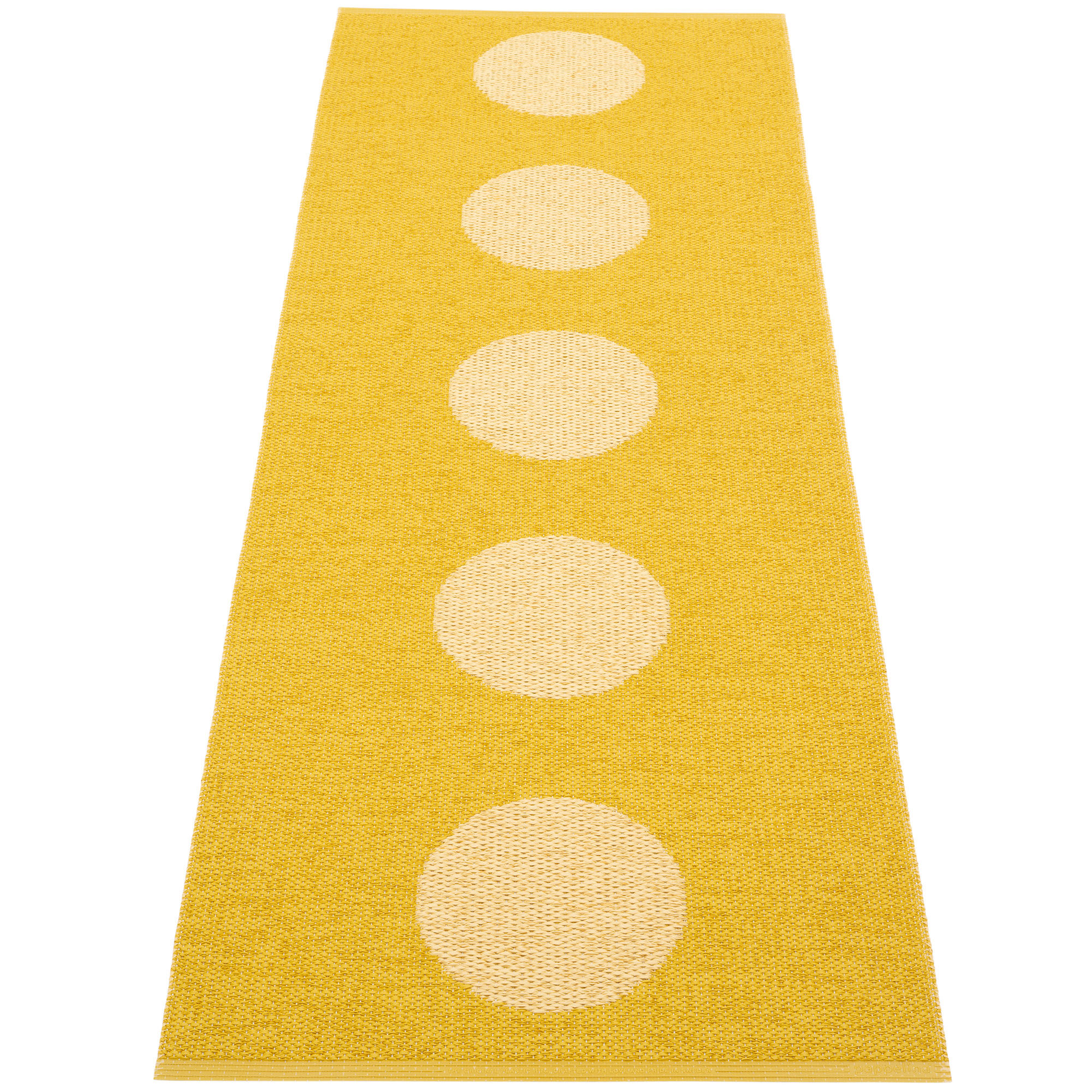 Pappelina Vera Pop Tæppe 70x200 Cm  Mustard Gul