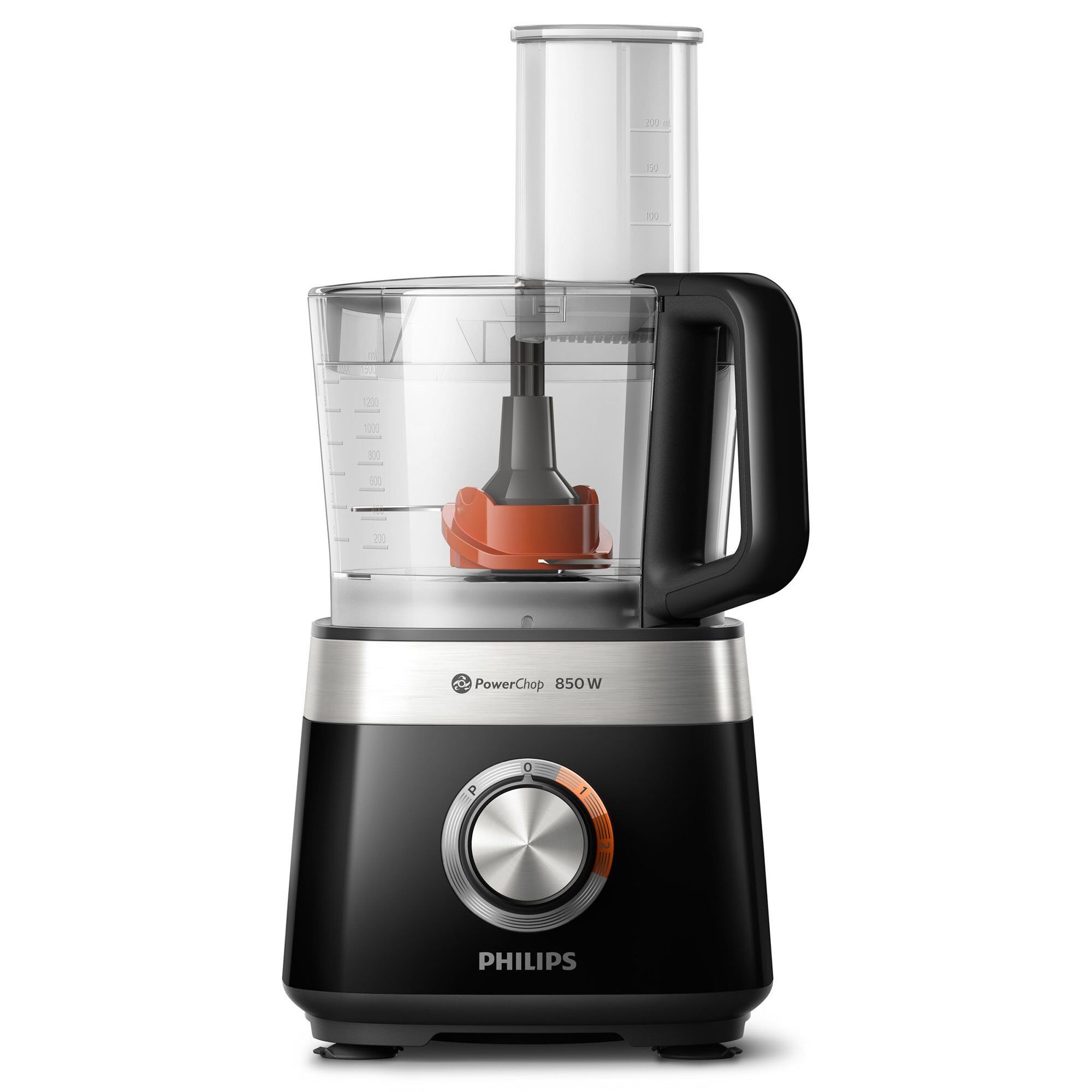 Philips Hr7530 10 Viva Collection Foodprocessor  850 Watt  Sort