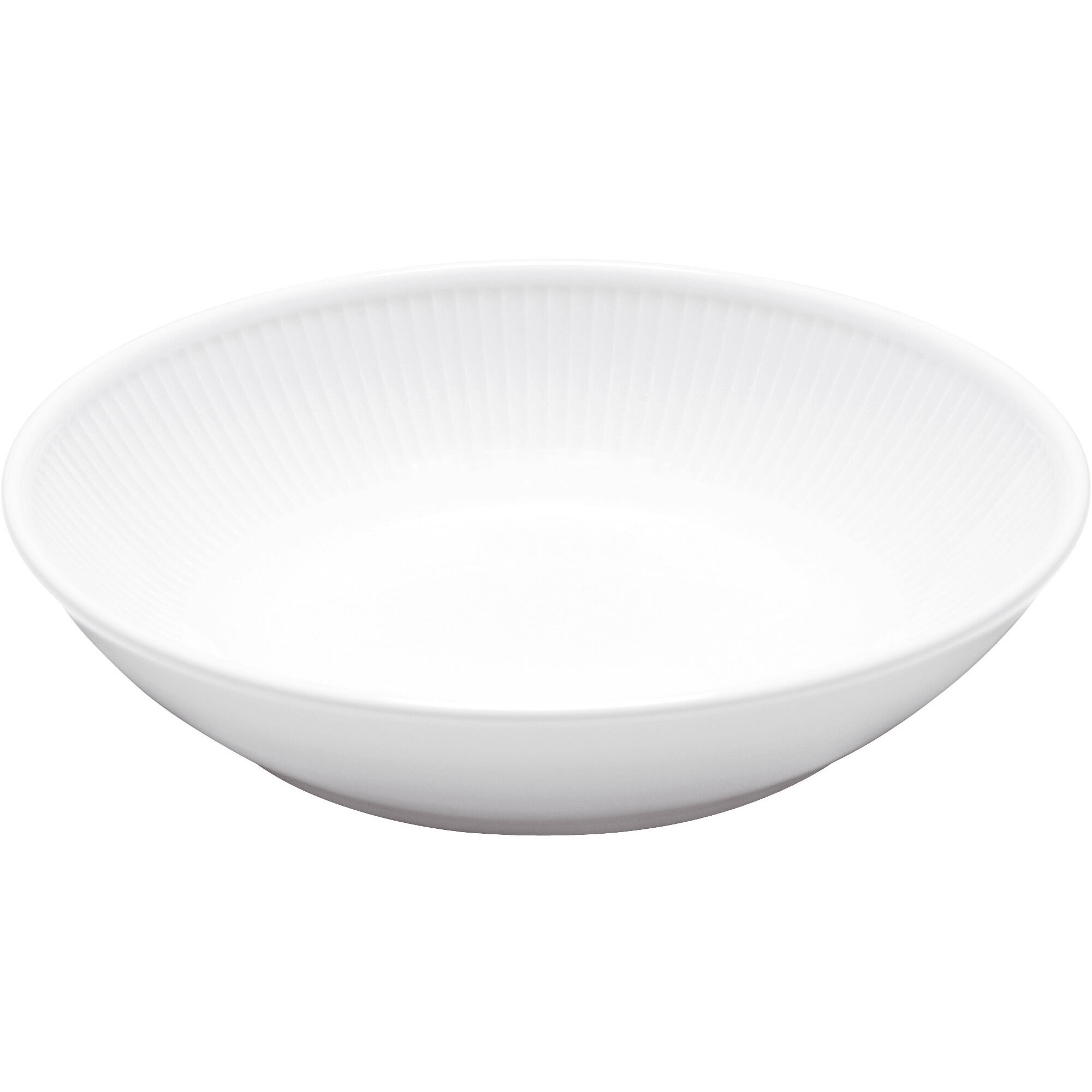 Pillivuyt Hvid Plissé Dyb Salat- Pastatallerken