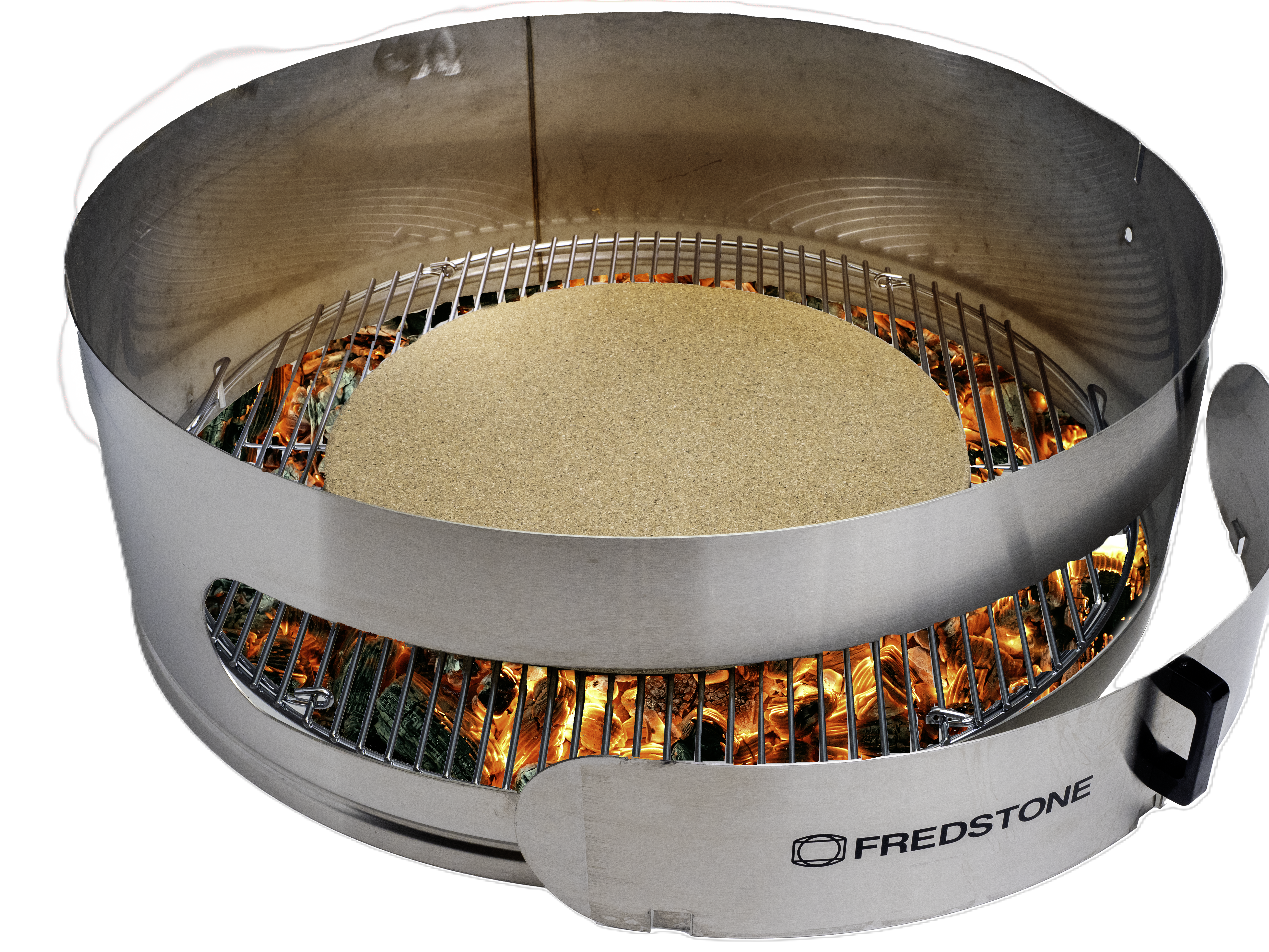 Pizzaindsats Til 57 Cm Kuglegrill  Incl  Pizzaspade Og Fredstone   36 Cm