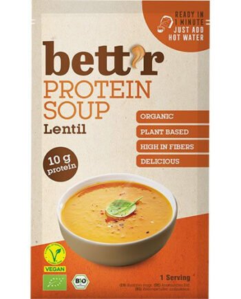 Proteinsuppe Med Linser  økologisk  Glutenfri Og Vegansk