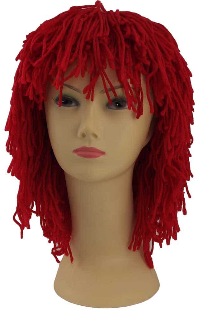 Rød Rasta Paryk