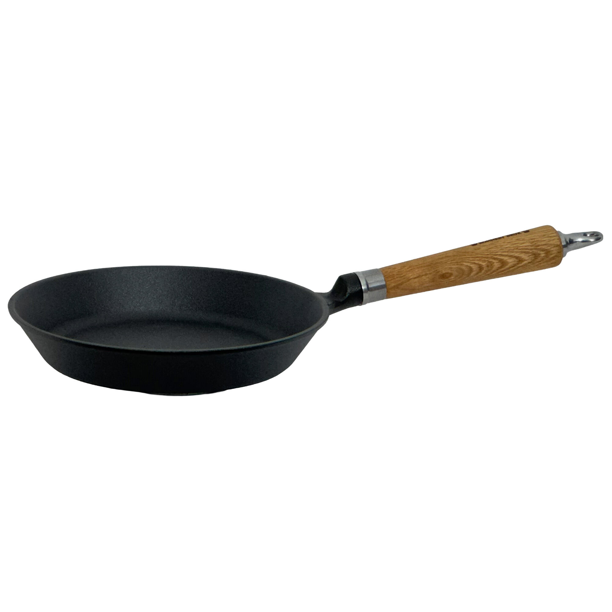 Ronneby Bruk Exclusive Line Støbejerns Stegepande 24 Cm   Udadgående Kant  Egetræshåndtag