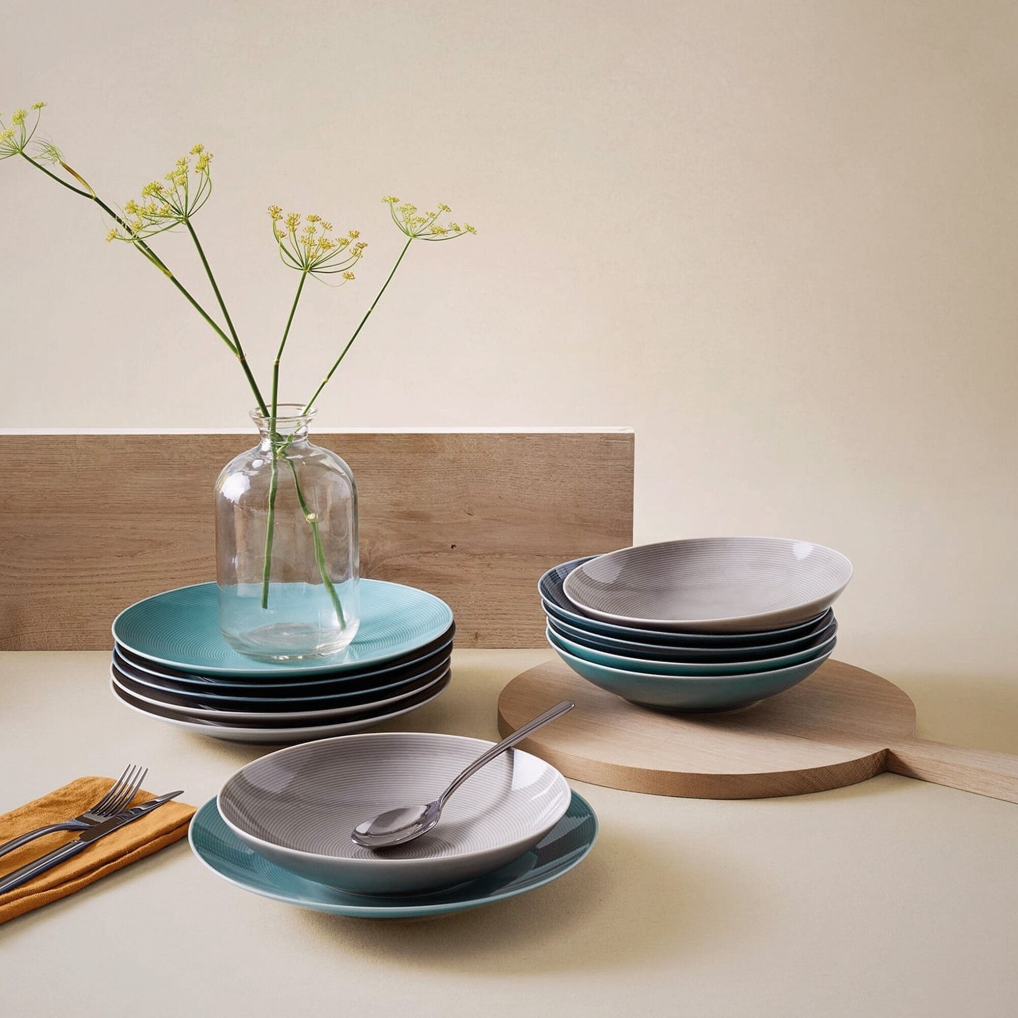Rosenthal Thomas Loft Dyb Tallerken 24 Cm  Moon Grey