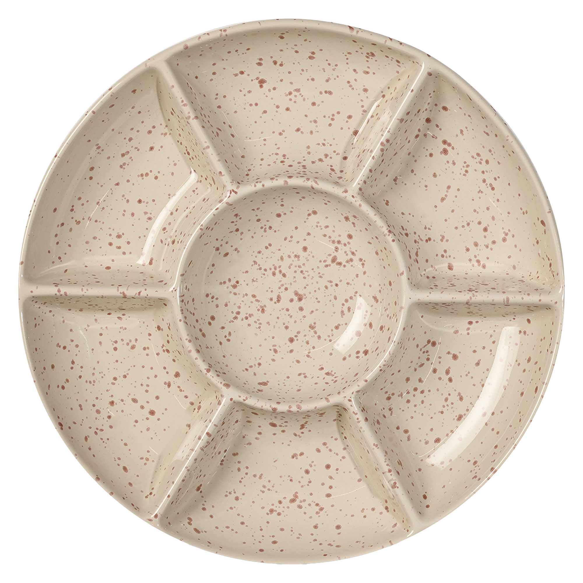 Sagaform Ditte Serveringsfad  Beige Bordeaux